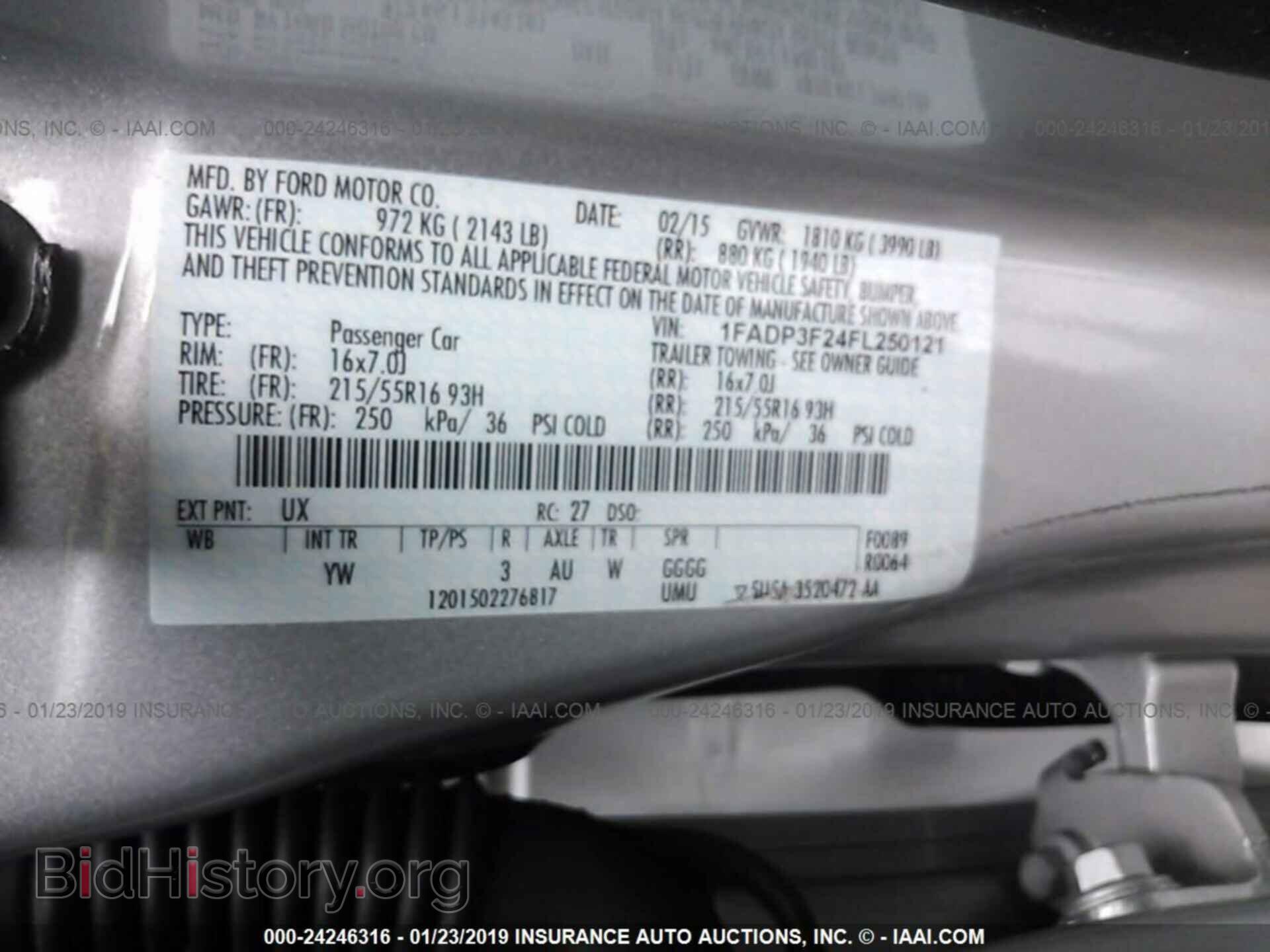 2015 FORD FOCUS - VIN: 1FADP3F24FL250121 - Photo 9