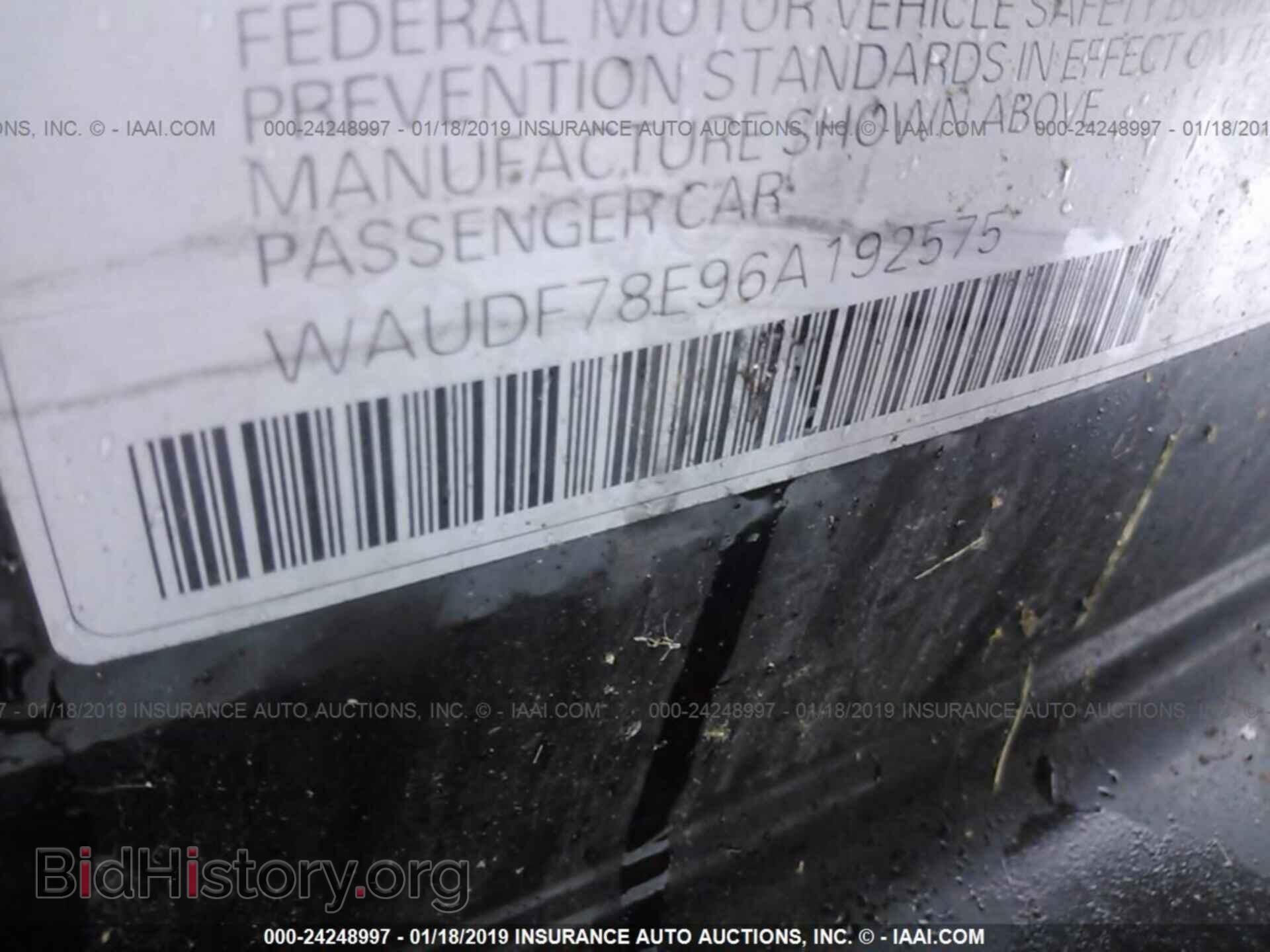 2006 AUDI A4 - VIN: WAUDF78E96A192575 - Фото 9