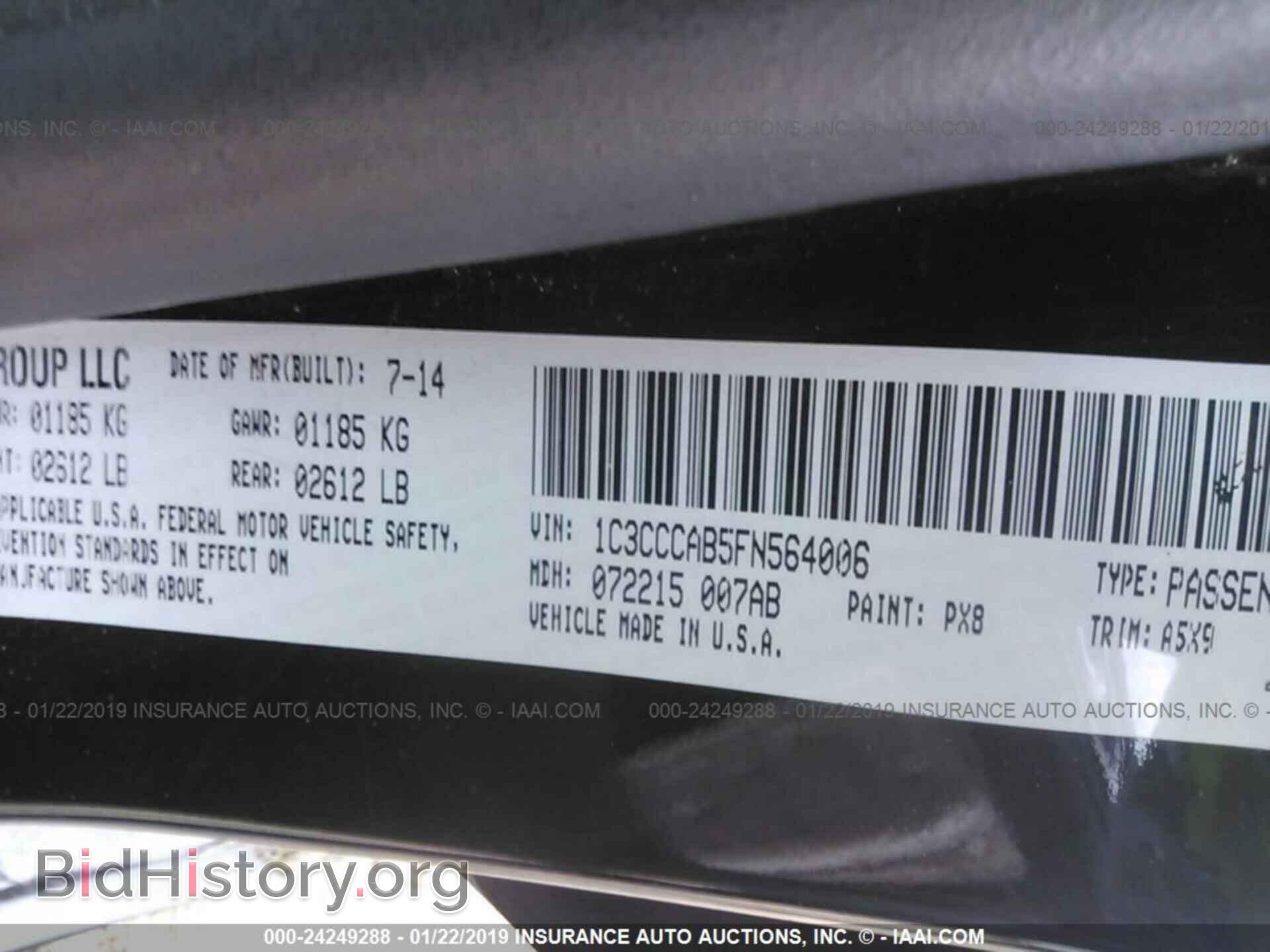 2015 CHRYSLER 200 - VIN: 1C3CCCAB5FN564006 - Photo 9