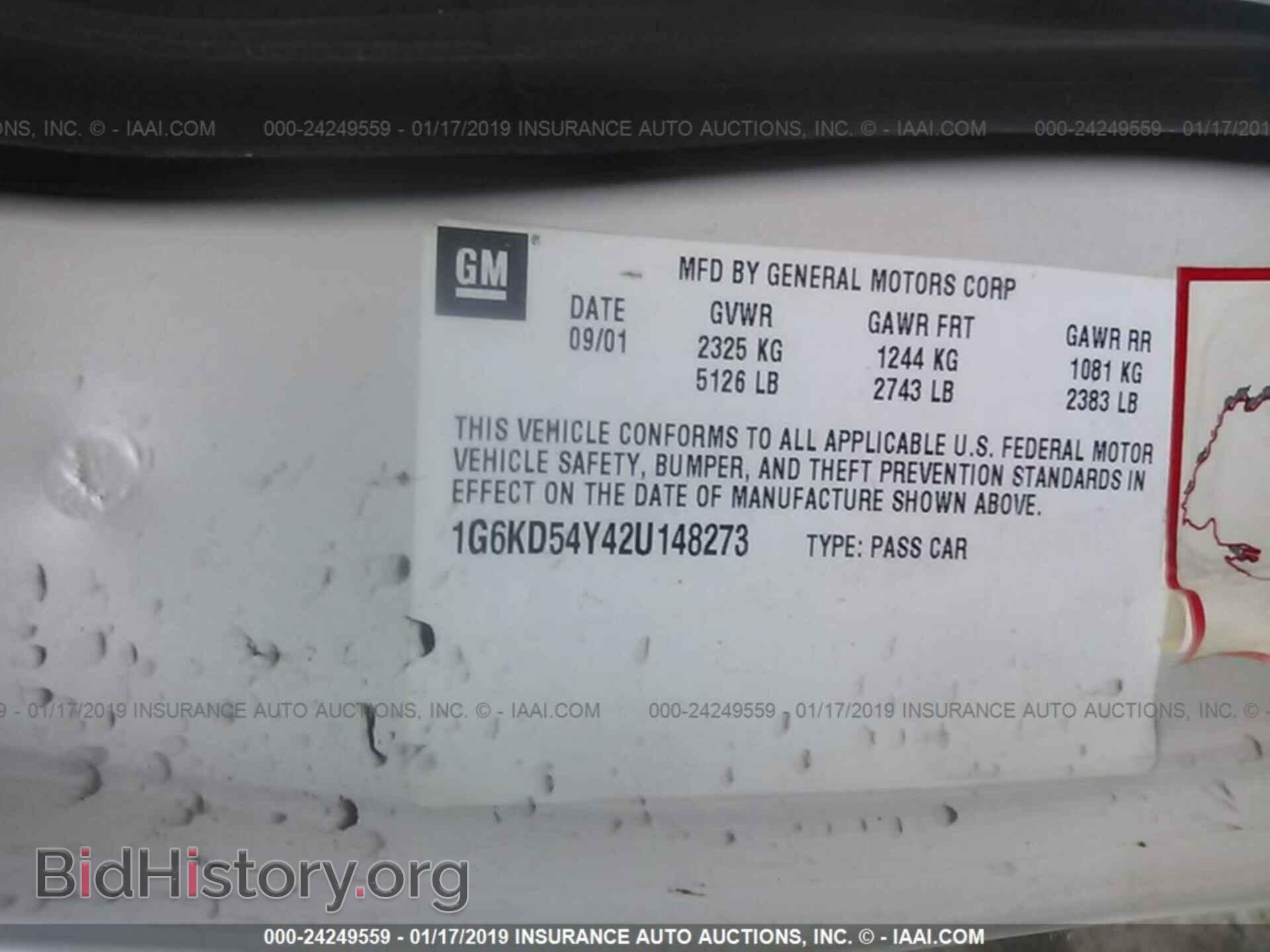 2002 CADILLAC DEVILLE - VIN: 1G6KD54Y42U148273 - Photo 9