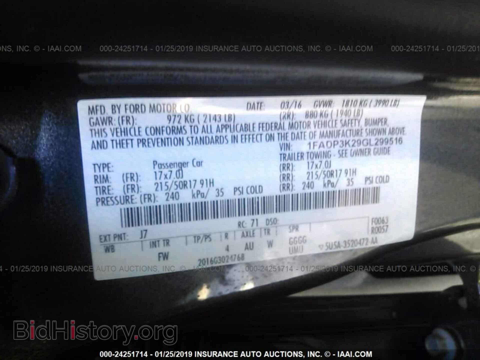 2016 FORD FOCUS - VIN: 1FADP3K29GL299516 - Photo 9