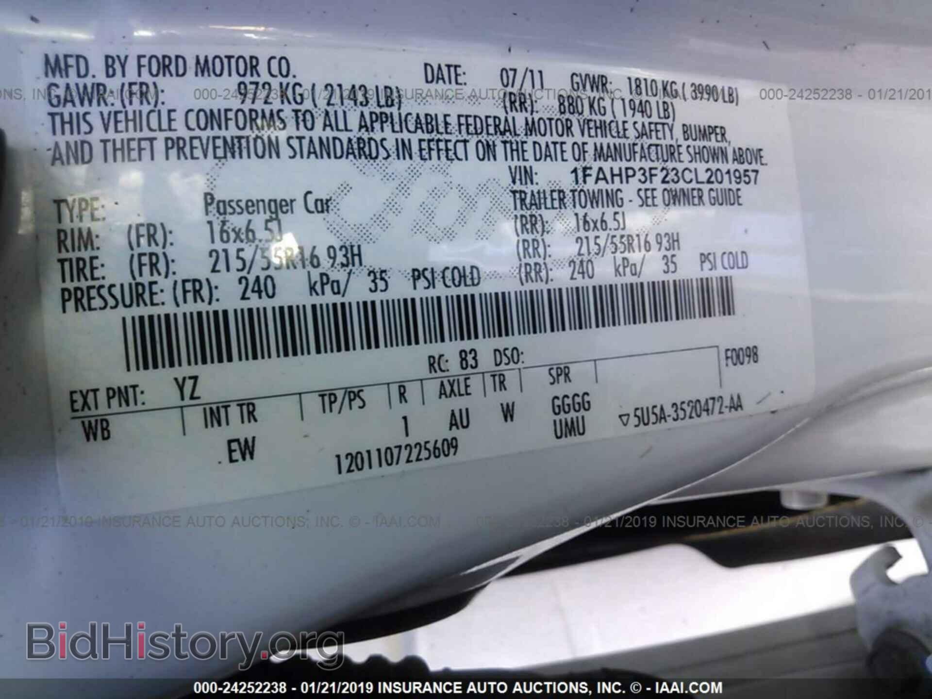 2012 FORD FOCUS - VIN: 1FAHP3F23CL201957 - Photo 9
