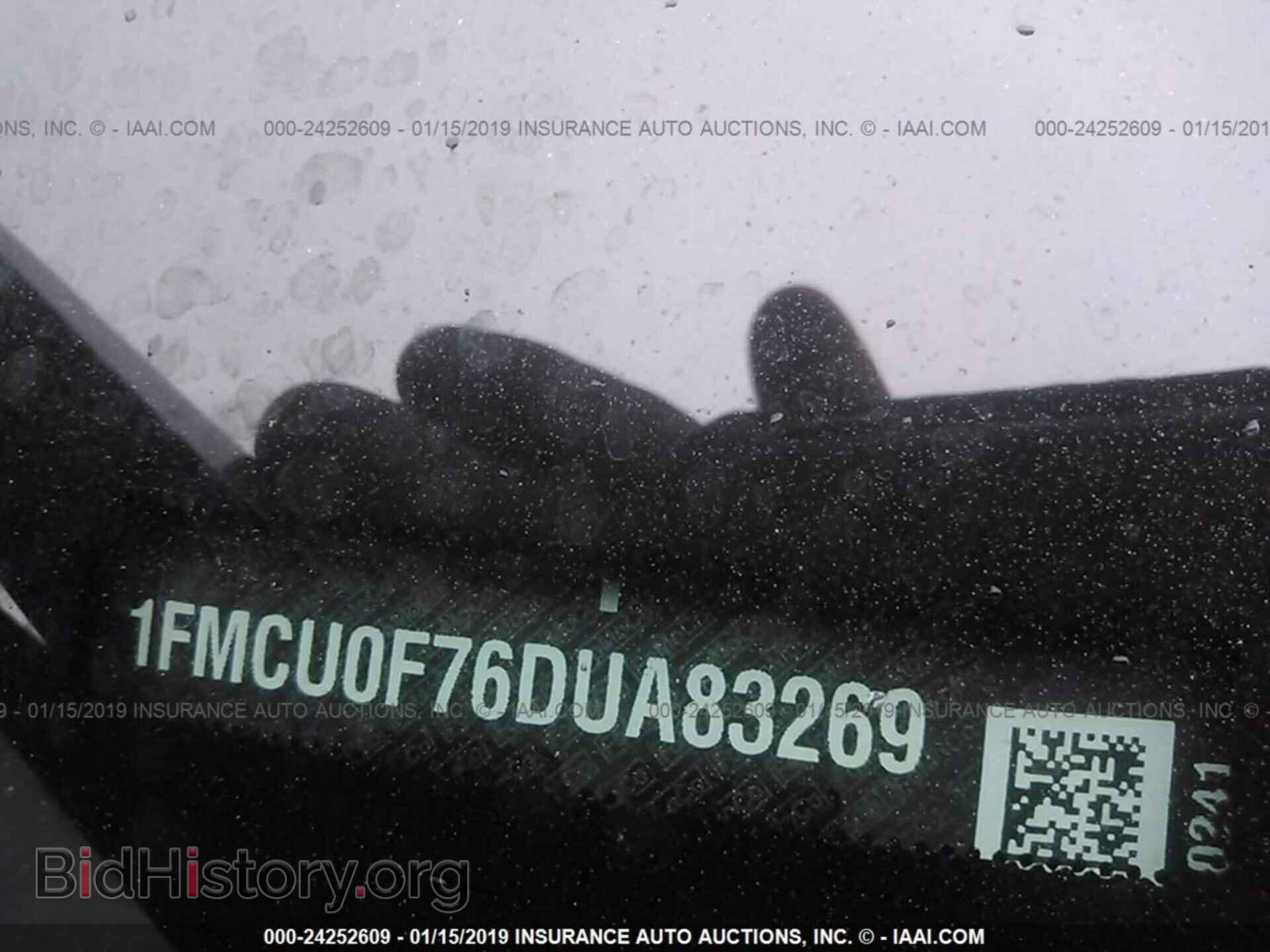 2013 FORD ESCAPE - VIN: 1FMCU0F76DUA83269 - Фото 9