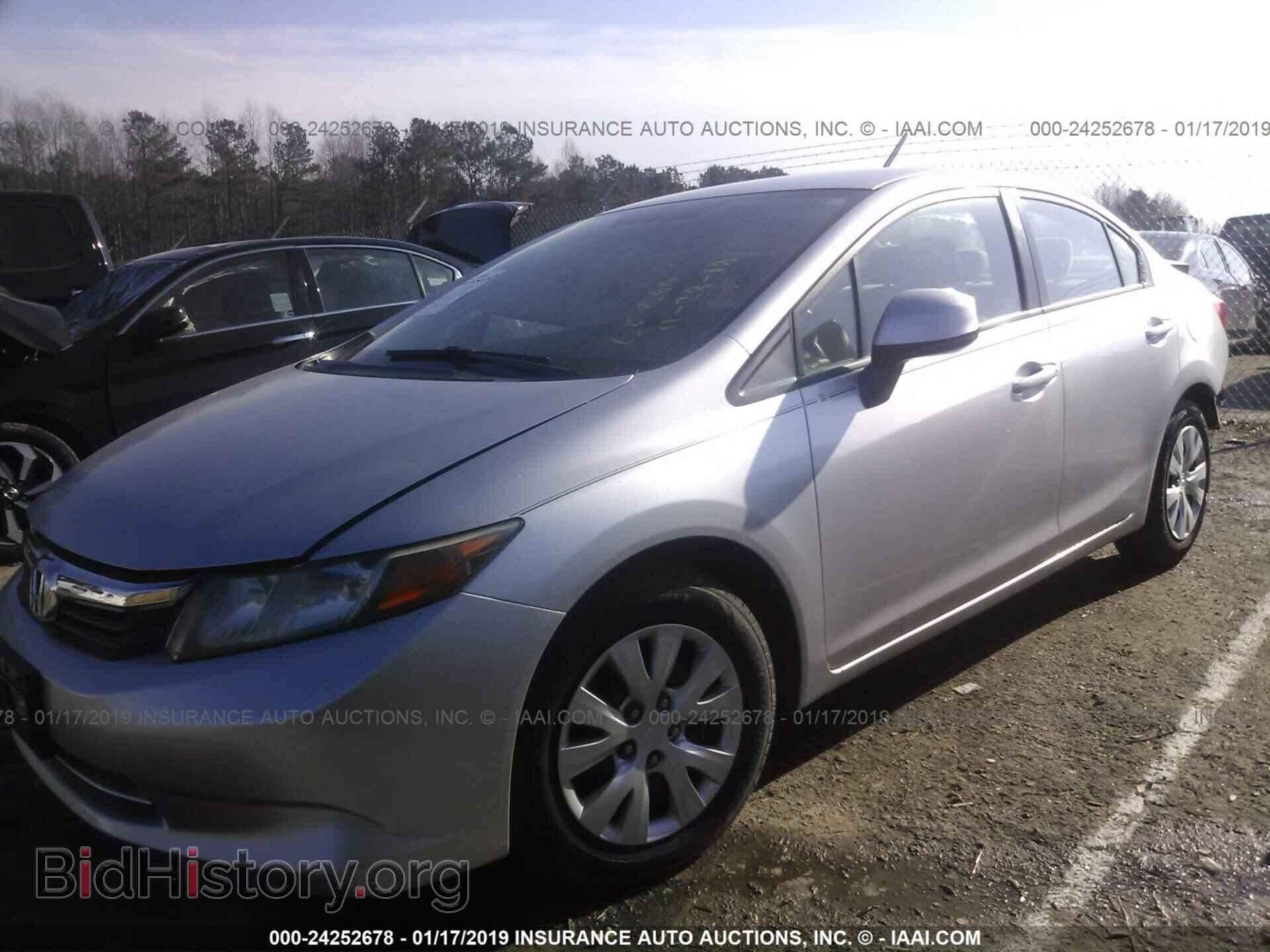 2012 HONDA CIVIC - VIN: 2HGFB2F52CH320179 - Фото 2