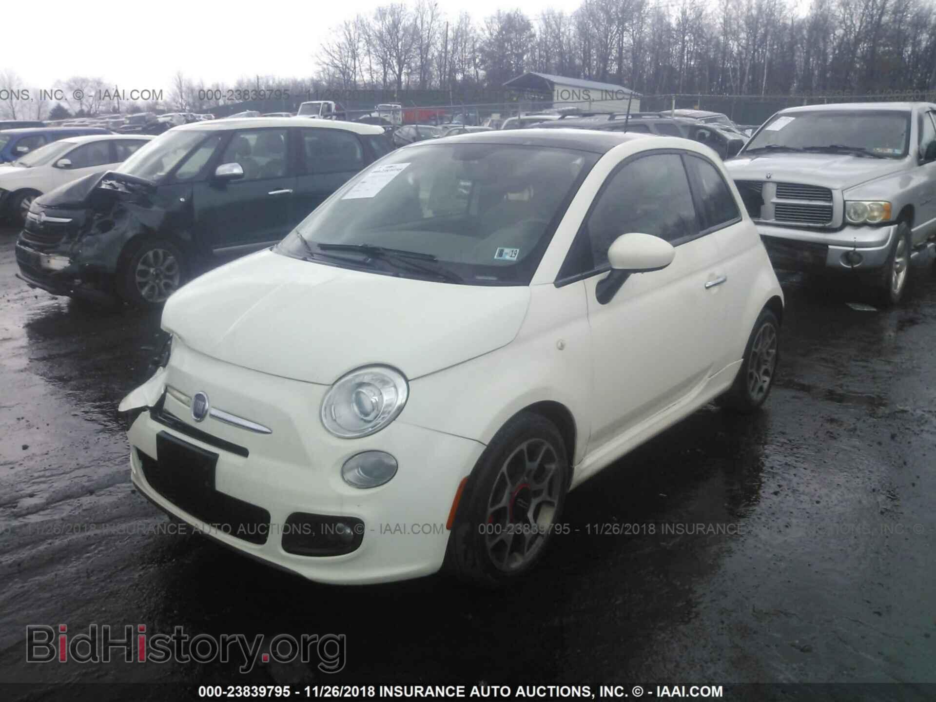 2012 FIAT 500 - VIN: 3C3CFFBR7CT125860 - Фото 2