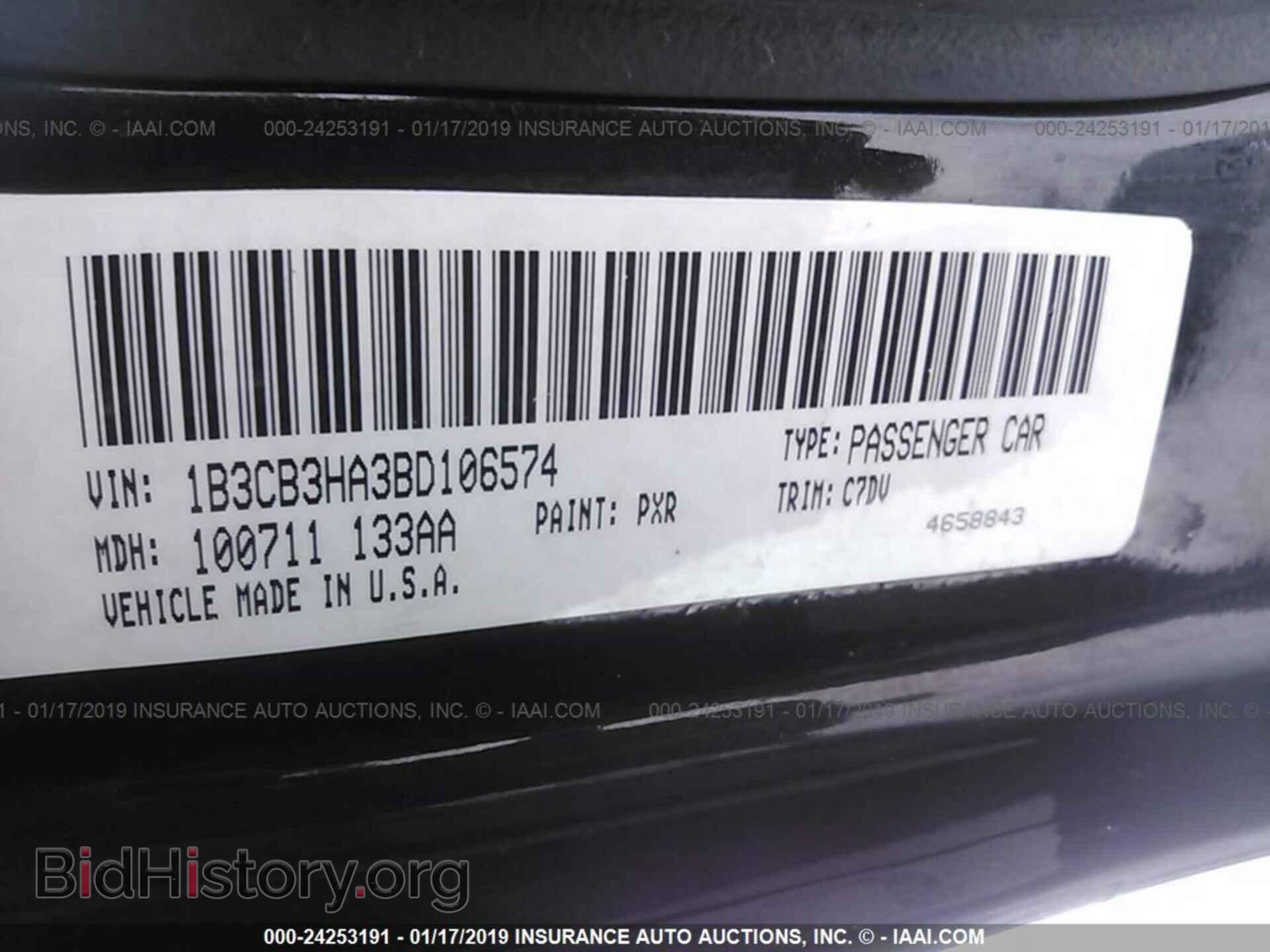 2011 DODGE CALIBER - VIN: 1B3CB3HA3BD106574 - Фото 9