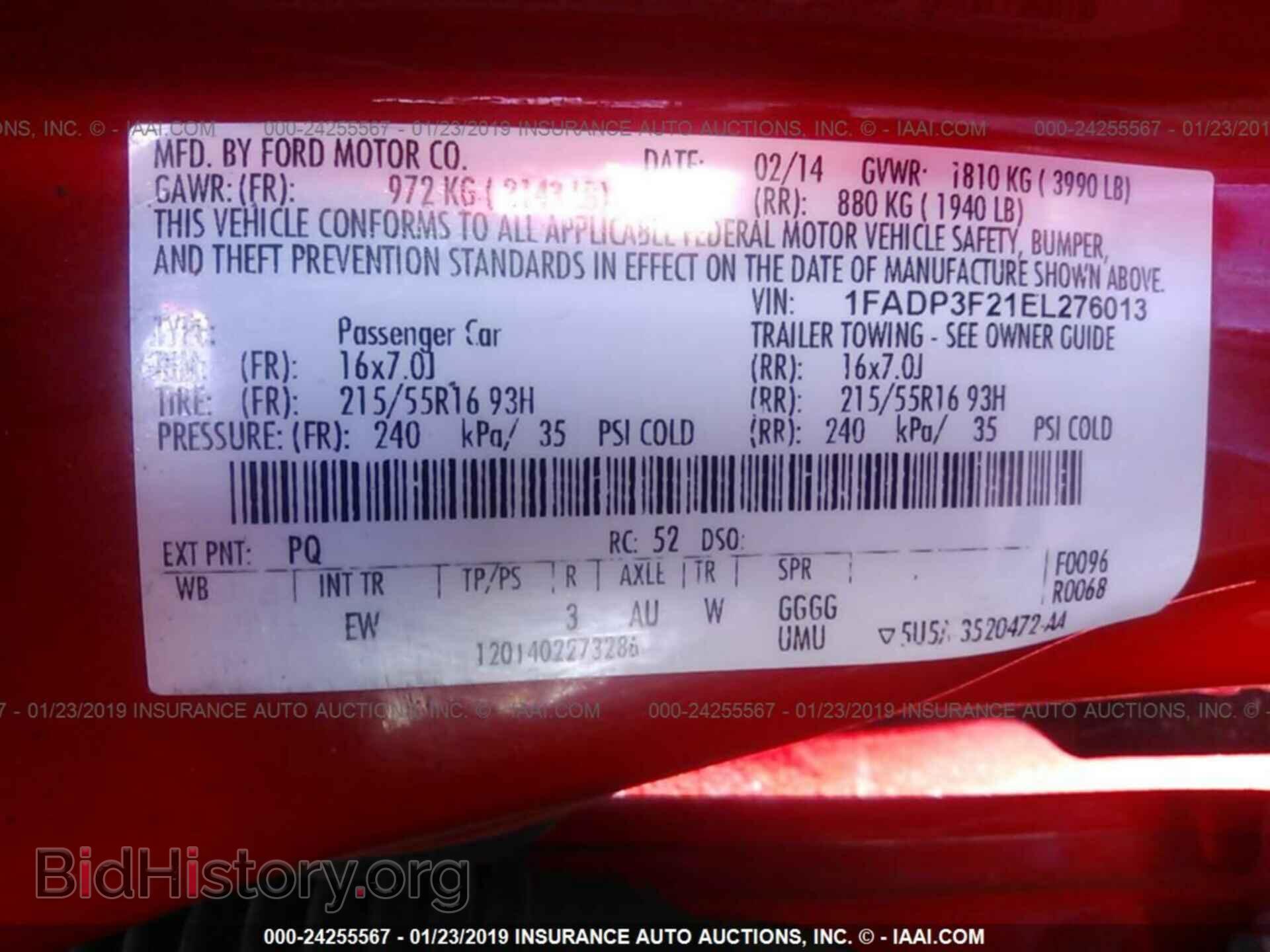 2014 FORD FOCUS - VIN: 1FADP3F21EL276013 - Photo 9