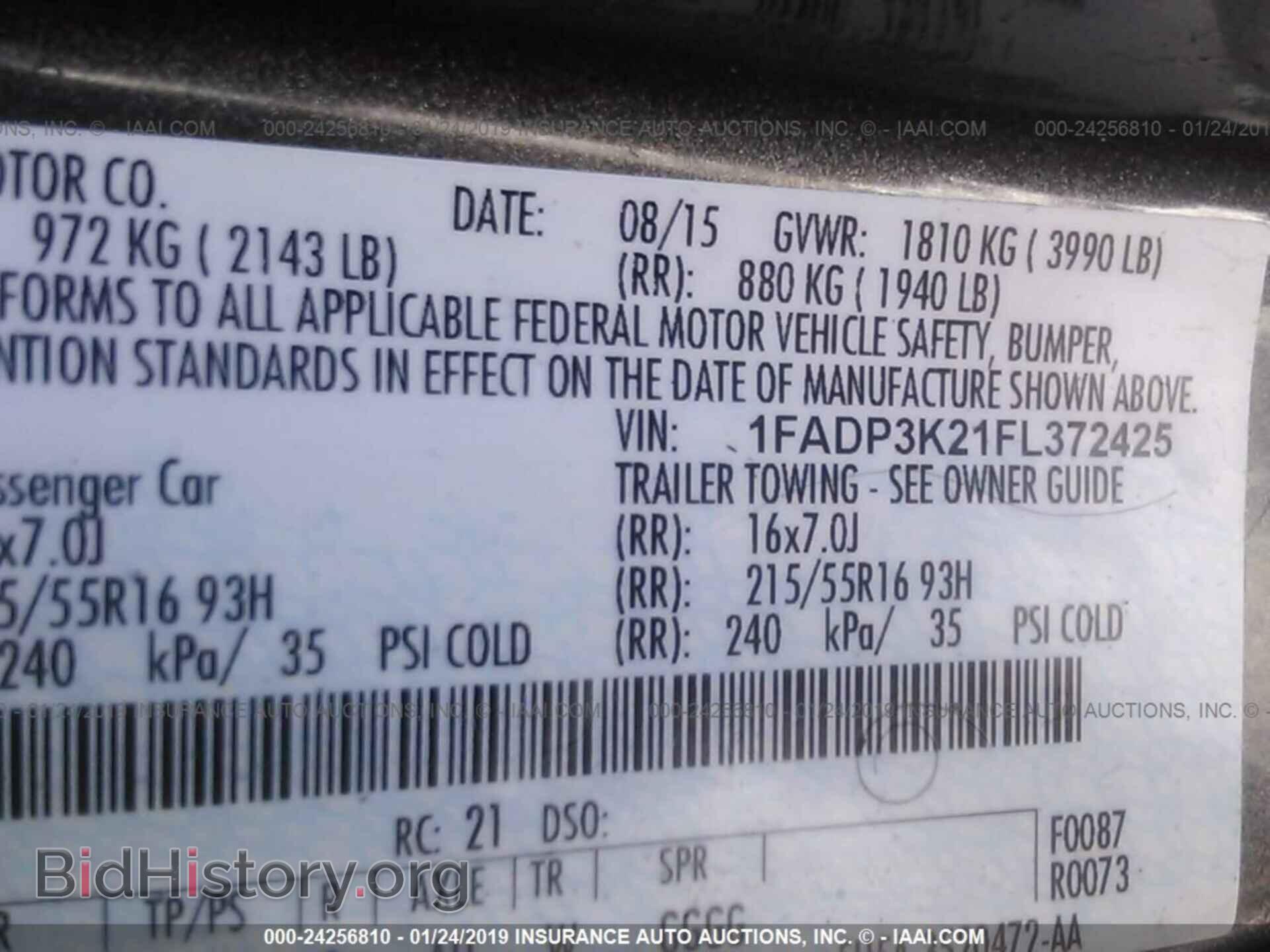 2015 FORD FOCUS - VIN: 1FADP3K21FL372425 - Photo 9