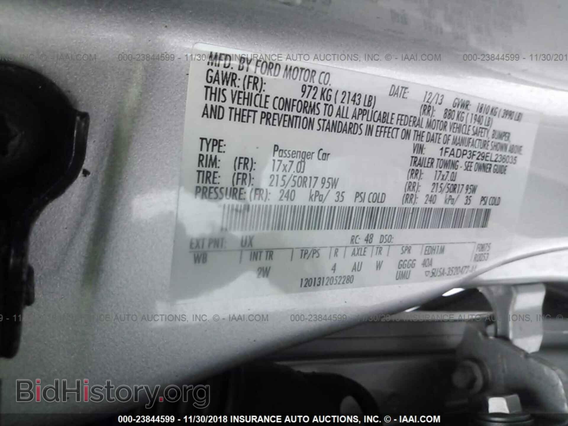 2014 FORD FOCUS - VIN: 1FADP3F29EL236035 - Photo 9