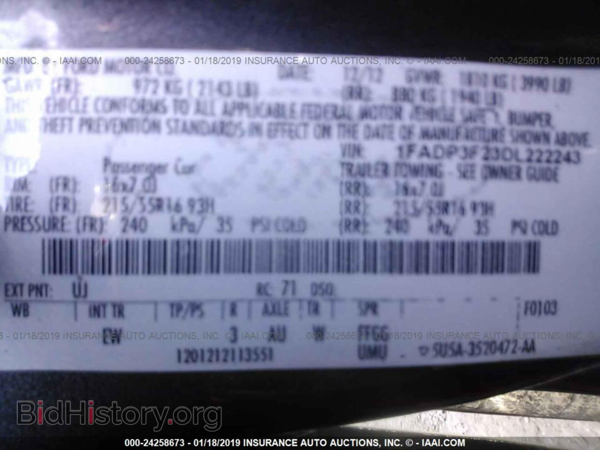 2013 FORD FOCUS - VIN: 1FADP3F23DL222243 - Photo 9