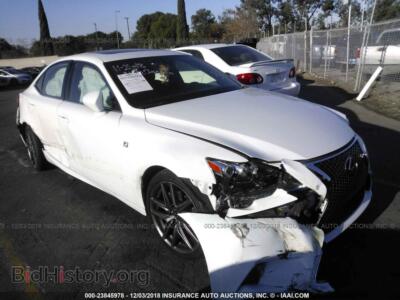 2015 Lexus IS, белый — VIN JTHBF1D25F5074243, IAAI
