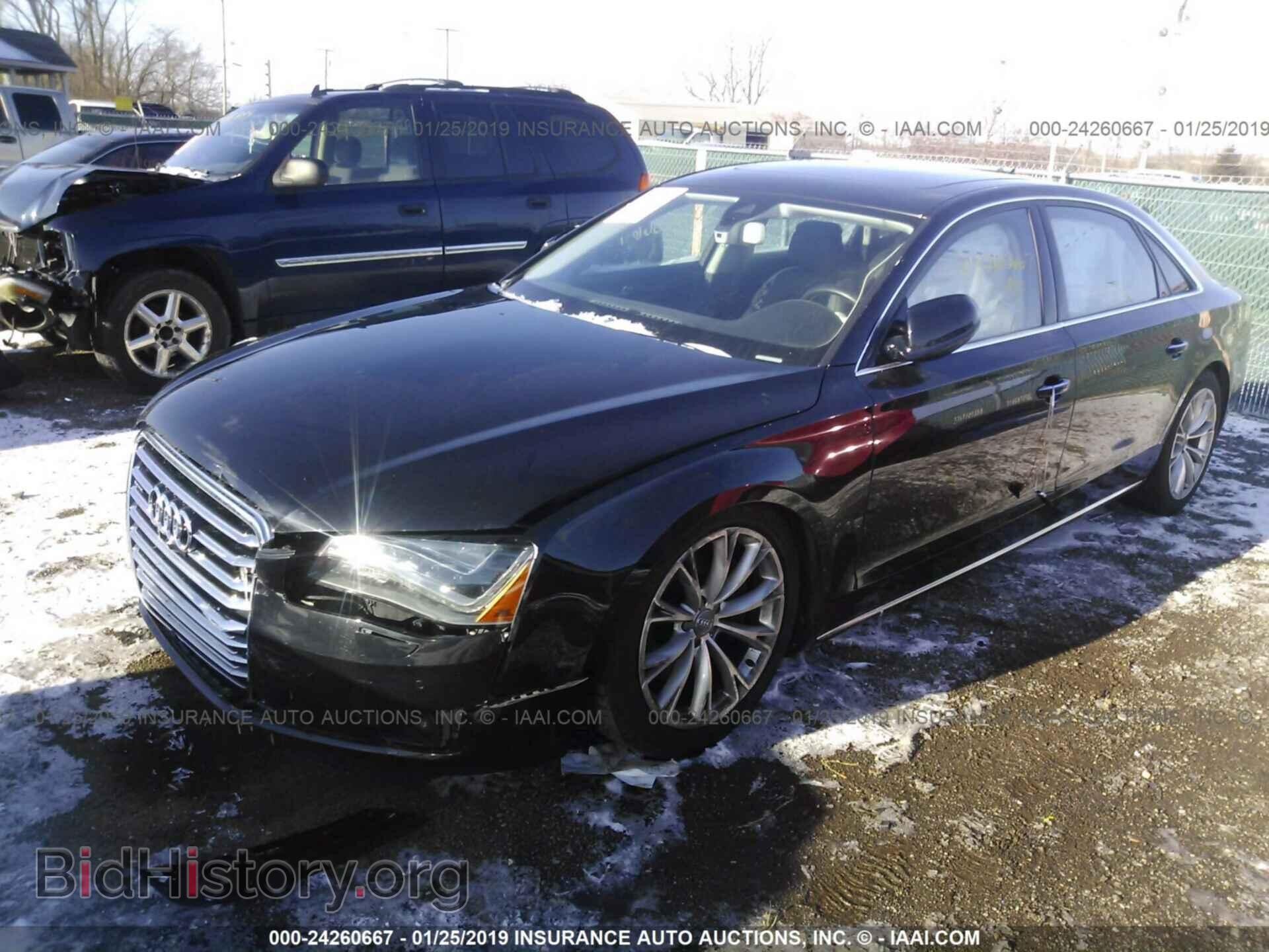 2014 AUDI A8 - VIN: WAURMAFD7EN001603 - Фото 2