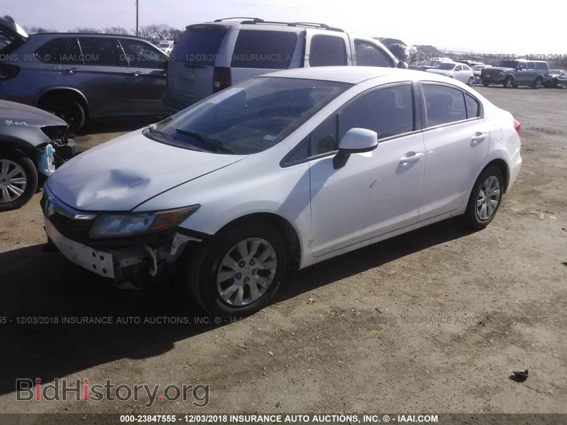 2012 HONDA CIVIC - VIN: 2HGFB2F55CH605054 - Фото 2