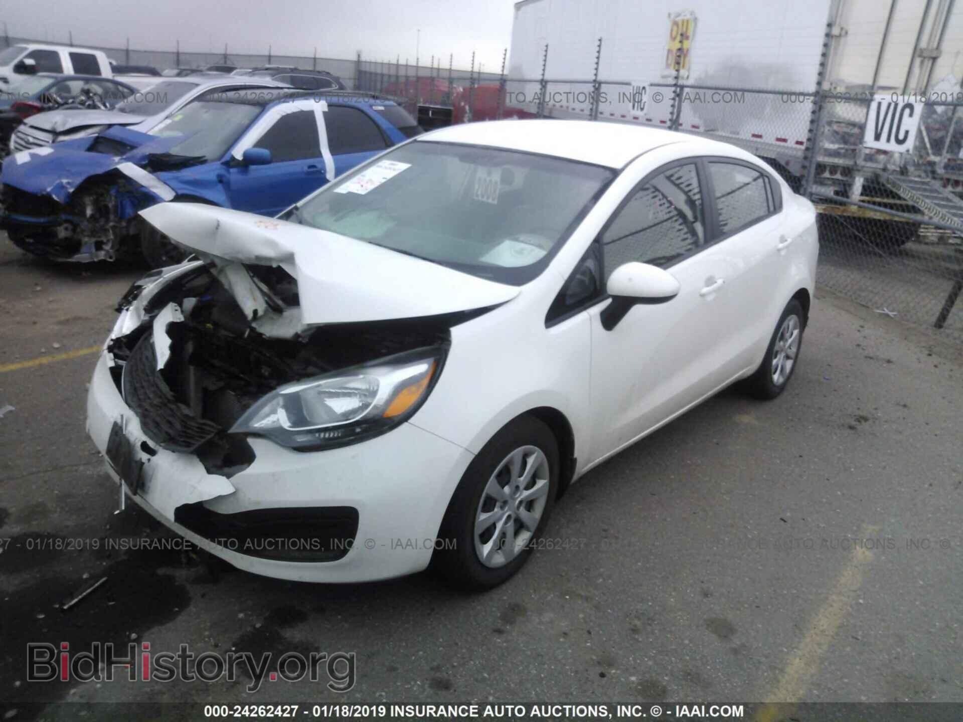 2013 KIA RIO - VIN: KNADM4A38D6296102 - Фото 2