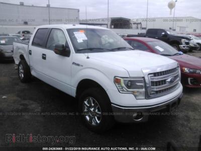 2014 Ford F150, белый — VIN 1FTFW1CFXEKD37530, IAAI