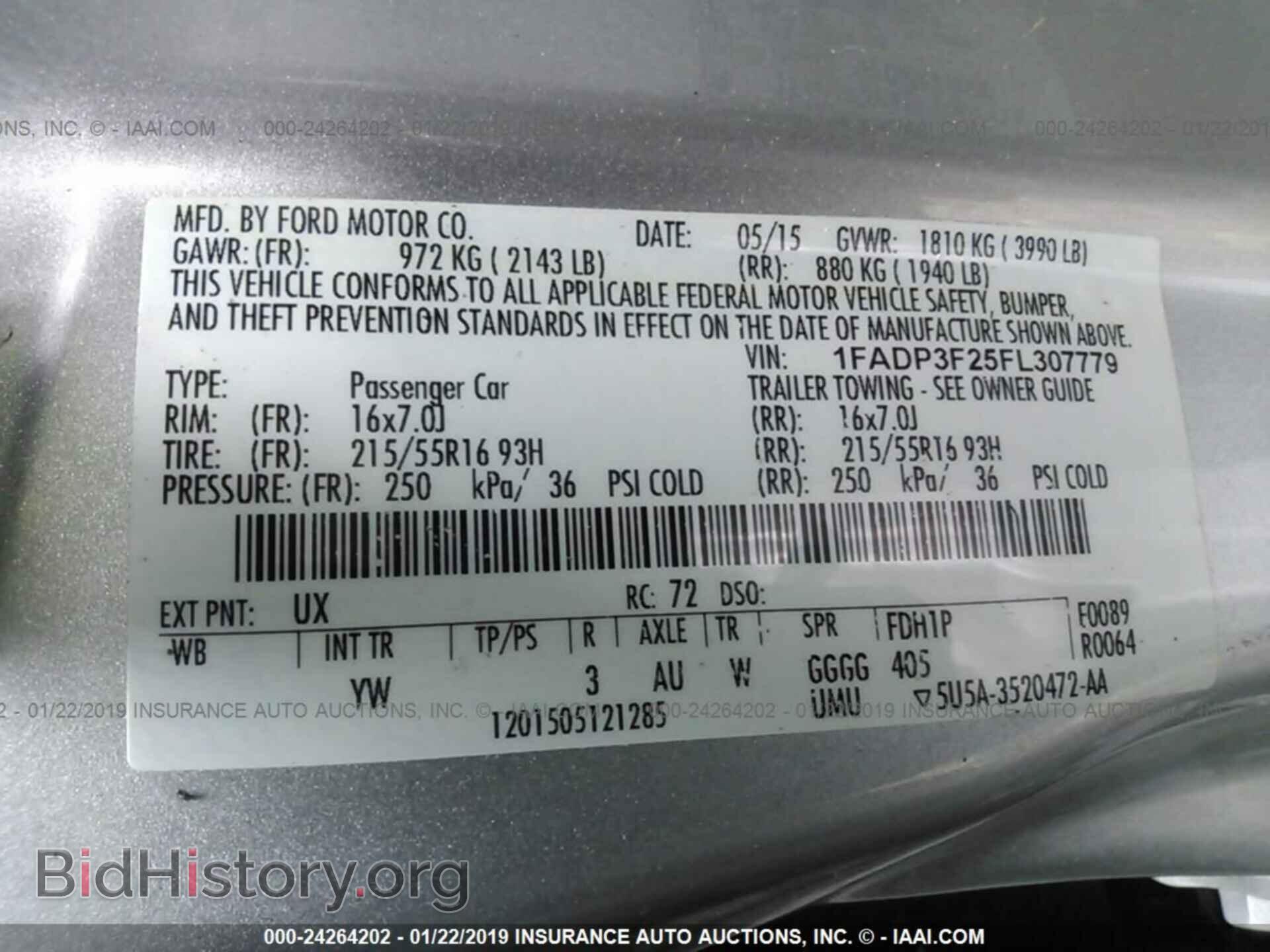 2015 FORD FOCUS - VIN: 1FADP3F25FL307779 - Photo 9