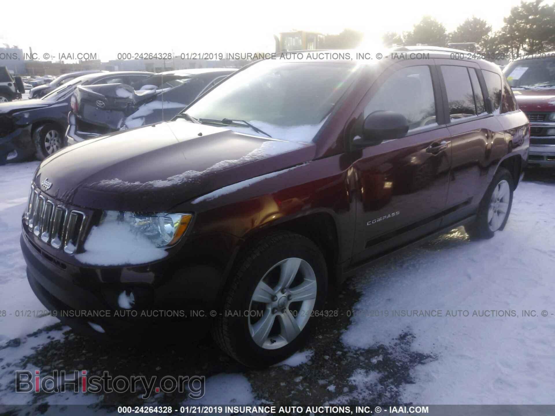 2012 JEEP COMPASS - VIN: 1C4NJDEB7CD572426 - Фото 2
