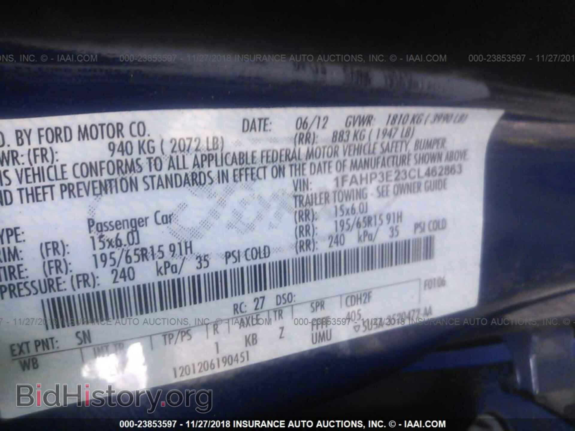 2012 FORD FOCUS - VIN: 1FAHP3E23CL462863 - Photo 9