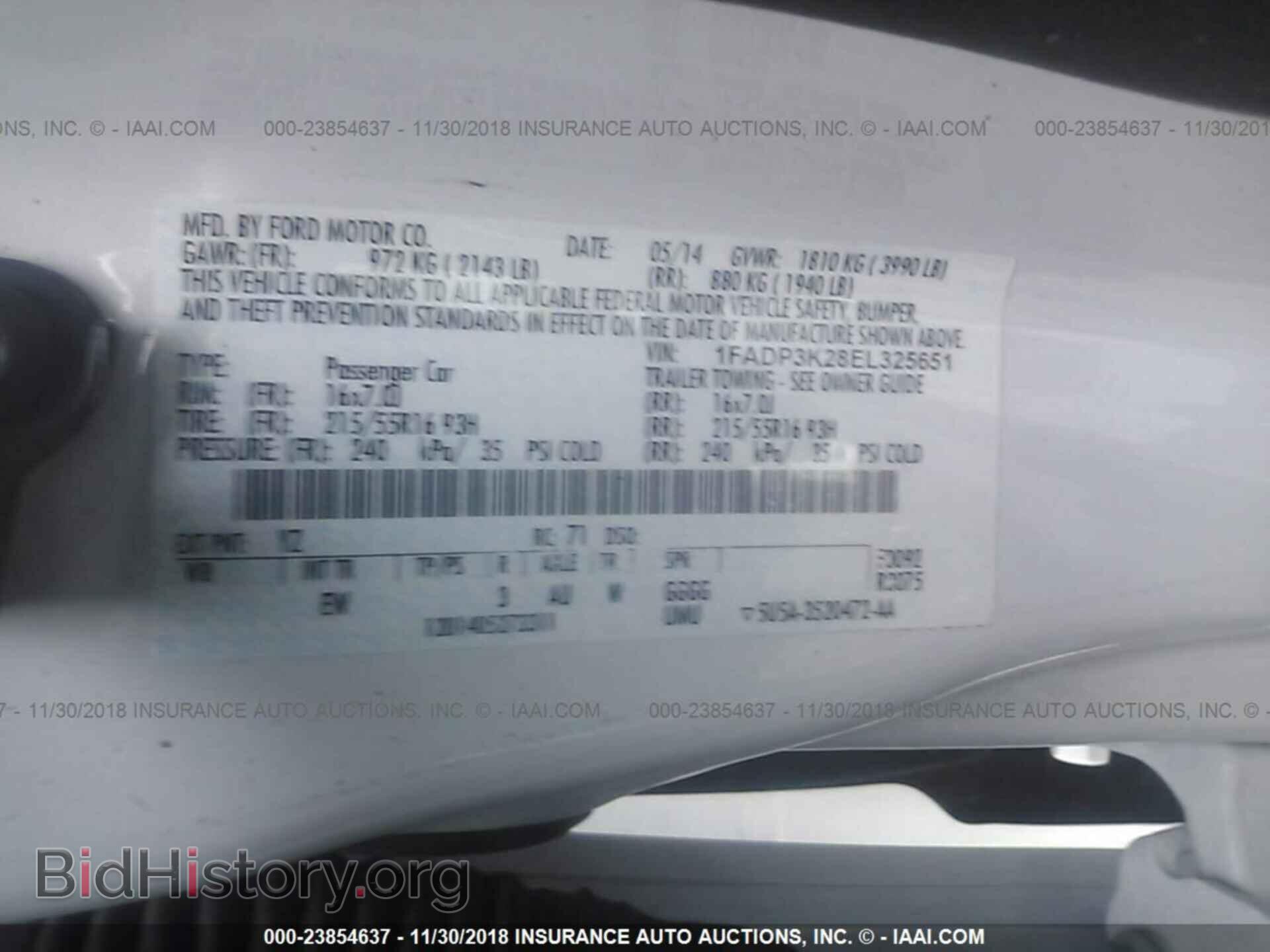 2014 FORD FOCUS - VIN: 1FADP3K28EL325651 - Photo 9