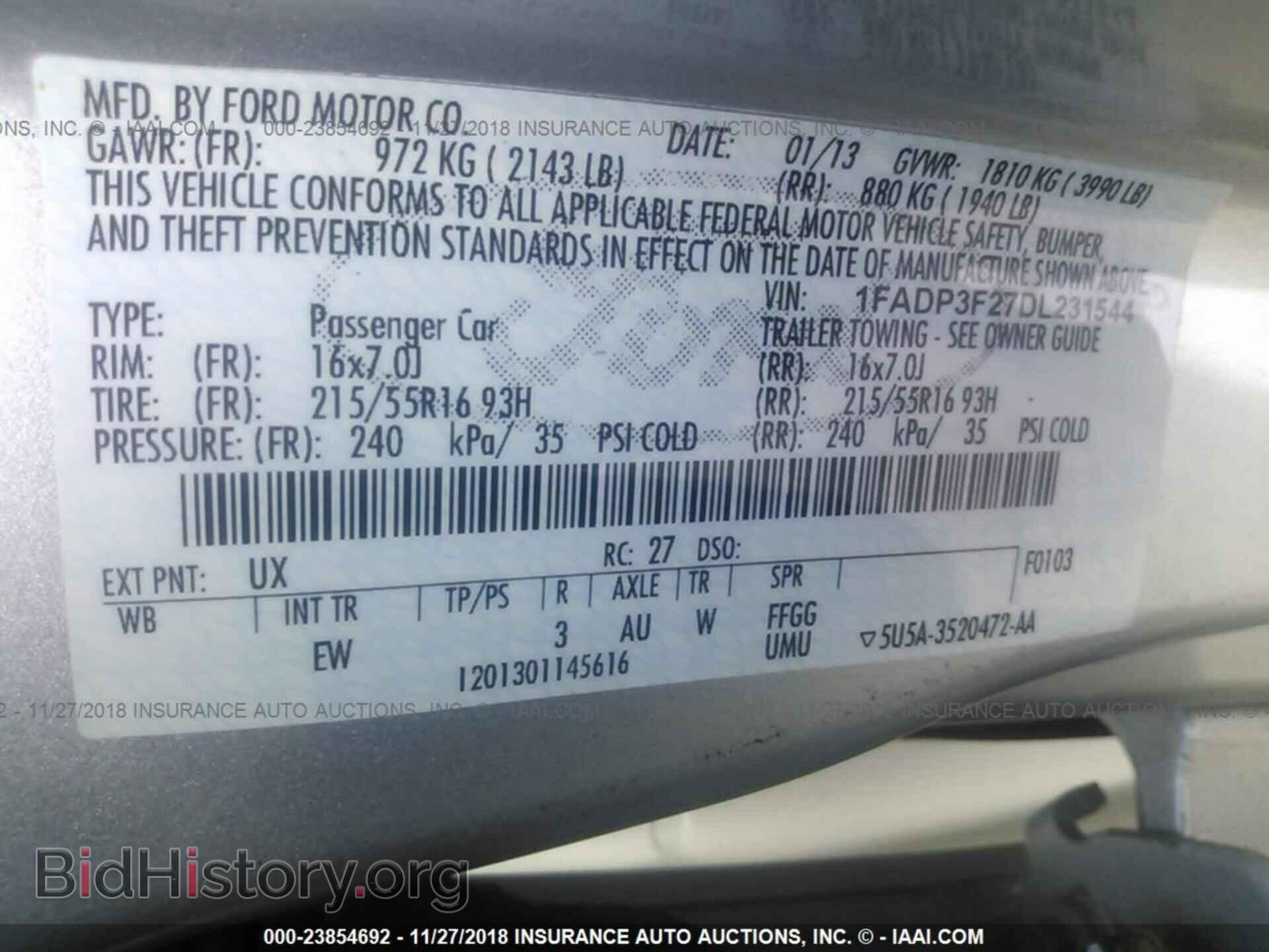 2013 FORD FOCUS - VIN: 1FADP3F27DL231544 - Photo 9