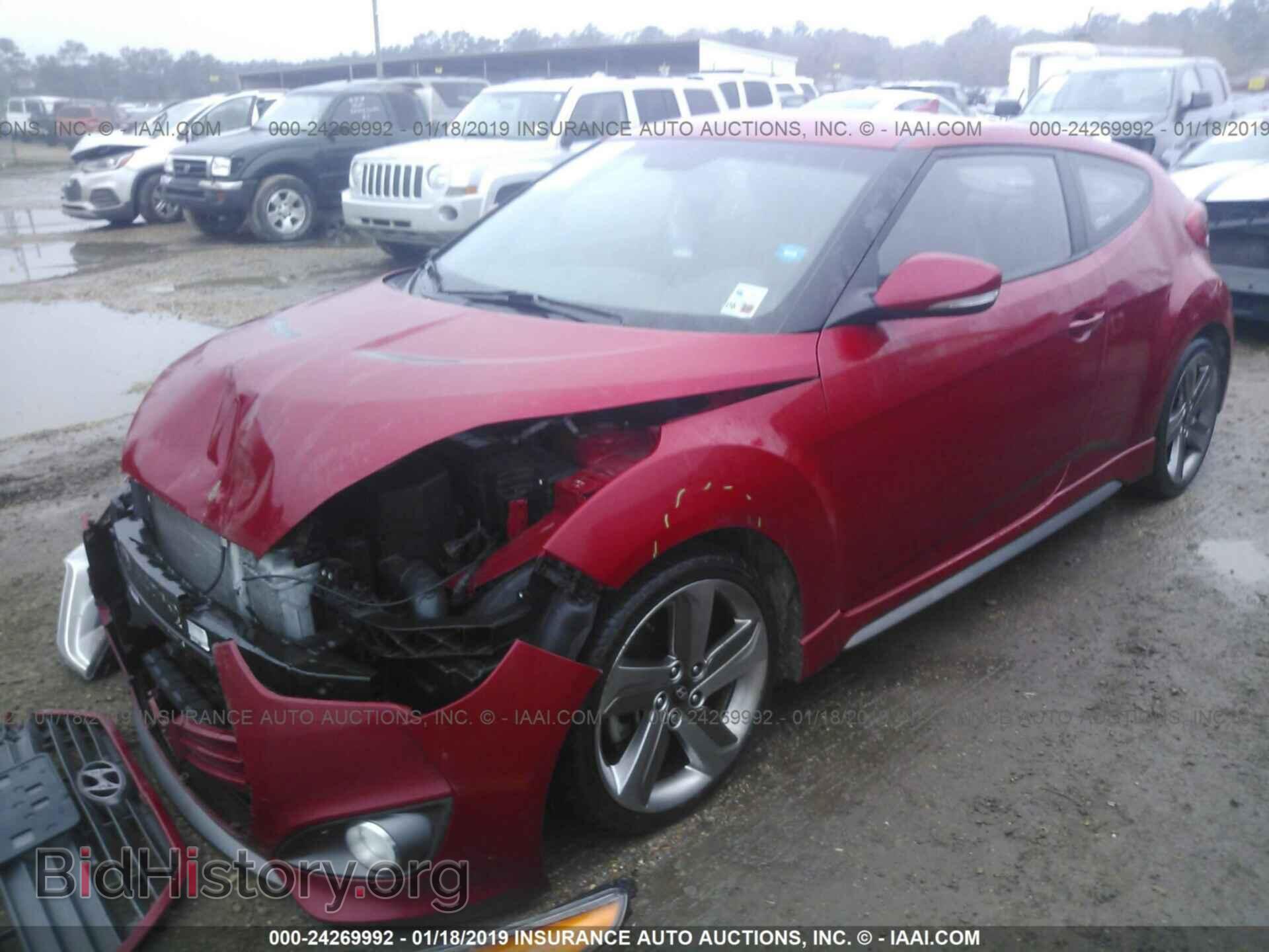 2013 HYUNDAI VELOSTER - VIN: KMHTC6AE2DU142958 - Фото 2