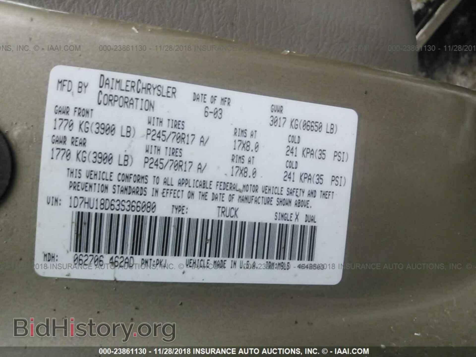 2003 DODGE RAM 1500 - VIN: 1D7HU18D63S366080 - Photo 9