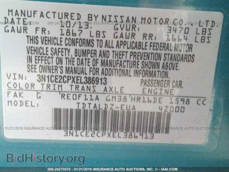 2014 Nissan VERSA NOTE (VIN 3N1CE2CPXEL386913) — photo 9 of 10