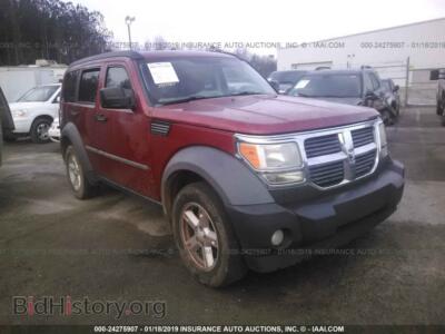 2007 Dodge NITRO, красный — VIN 1D8GT28K77W595851, IAAI