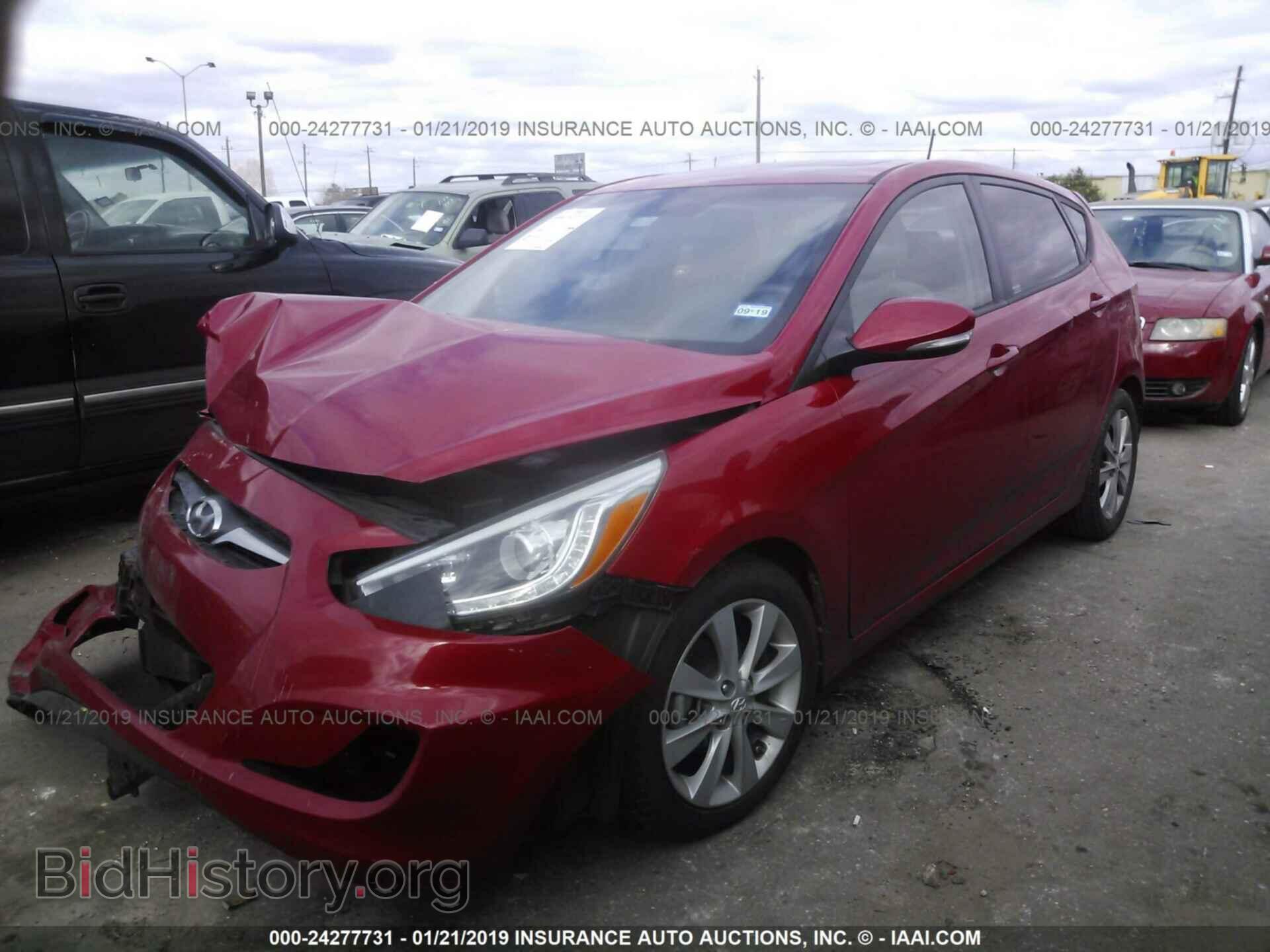 2014 HYUNDAI ACCENT - VIN: KMHCU5AE1EU168220 - Фото 2