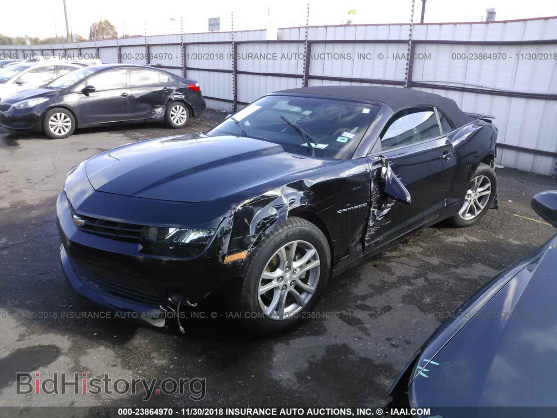 2014 CHEVROLET CAMARO - VIN: 2G1FB3D31E9186227 - Фото 2