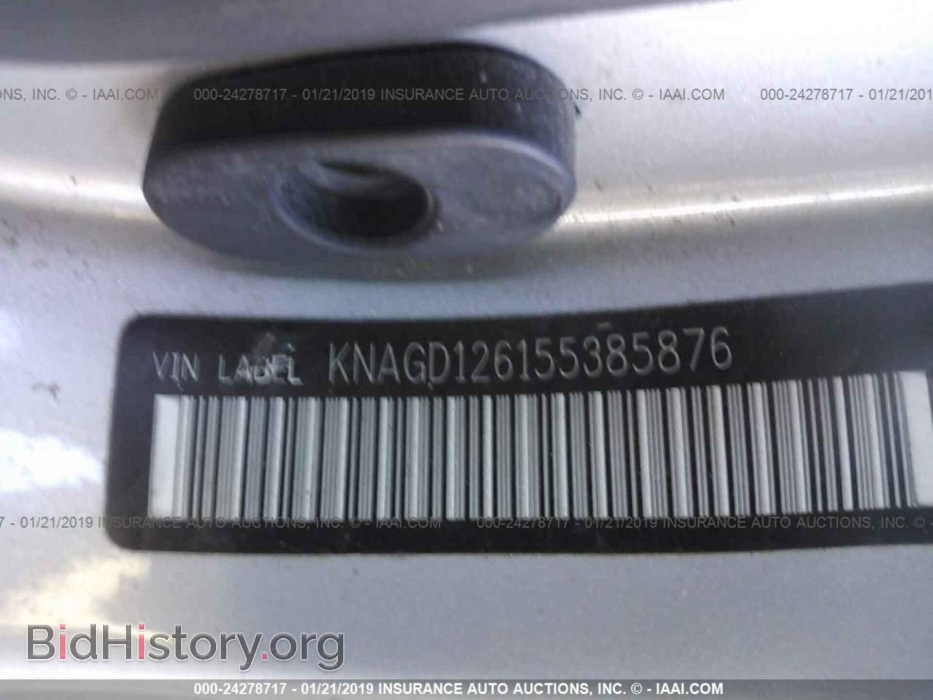 2005 KIA OPTIMA - VIN: KNAGD126155385876 - Photo 9