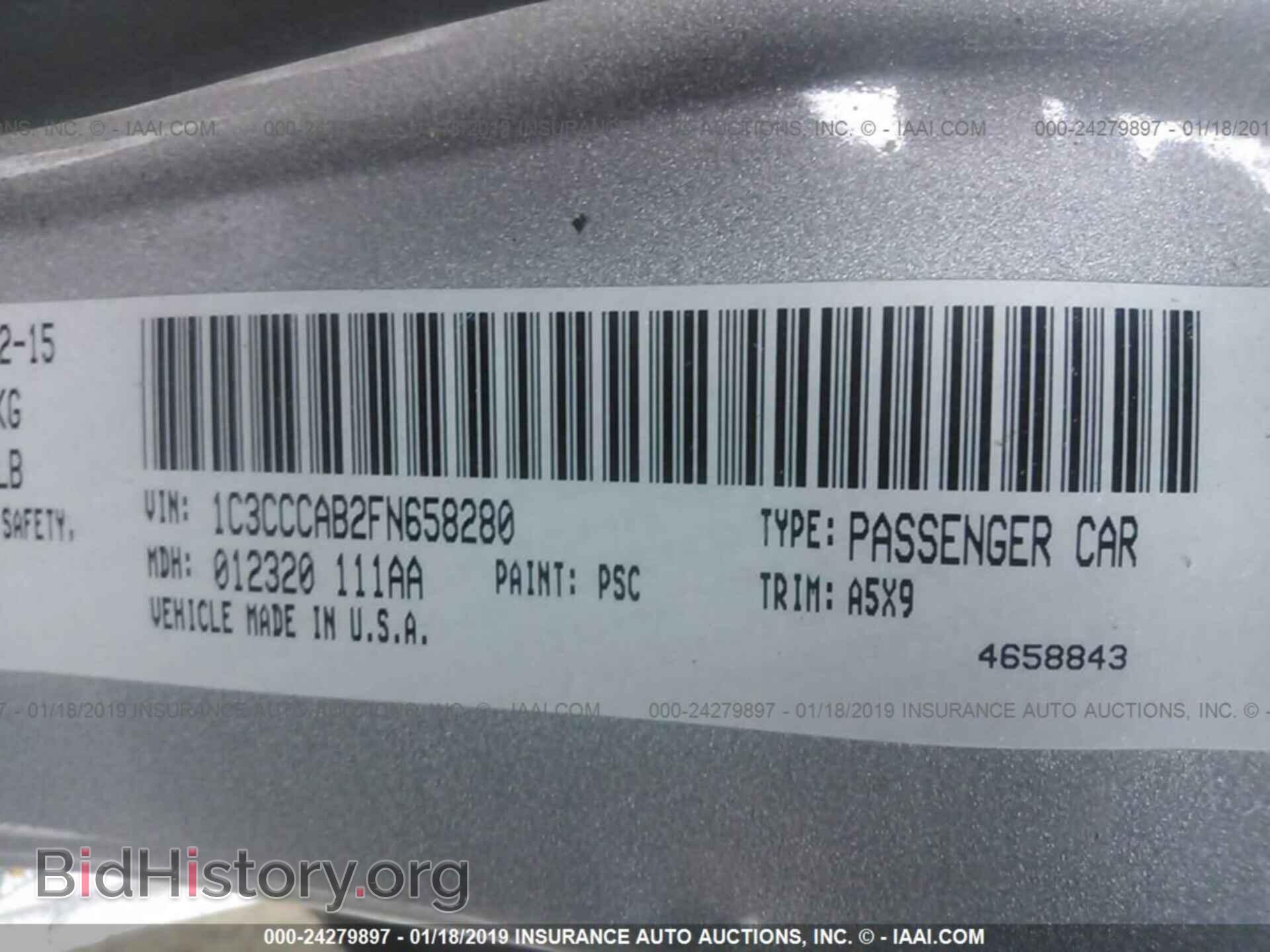 2015 CHRYSLER 200 - VIN: 1C3CCCAB2FN658280 - Photo 9