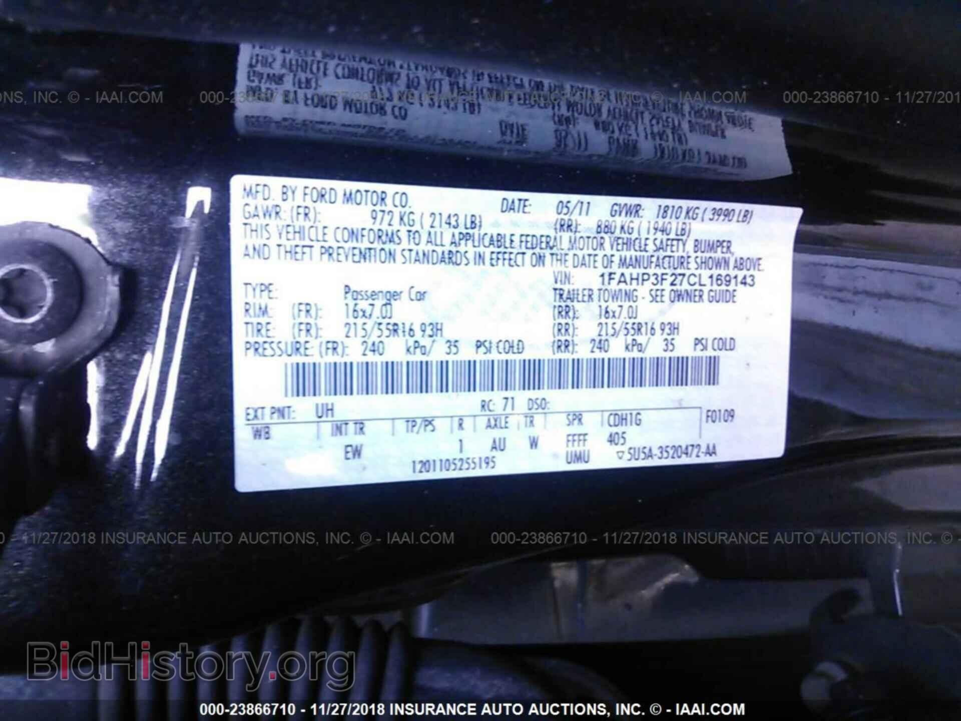 2012 FORD FOCUS - VIN: 1FAHP3F27CL169143 - Photo 9