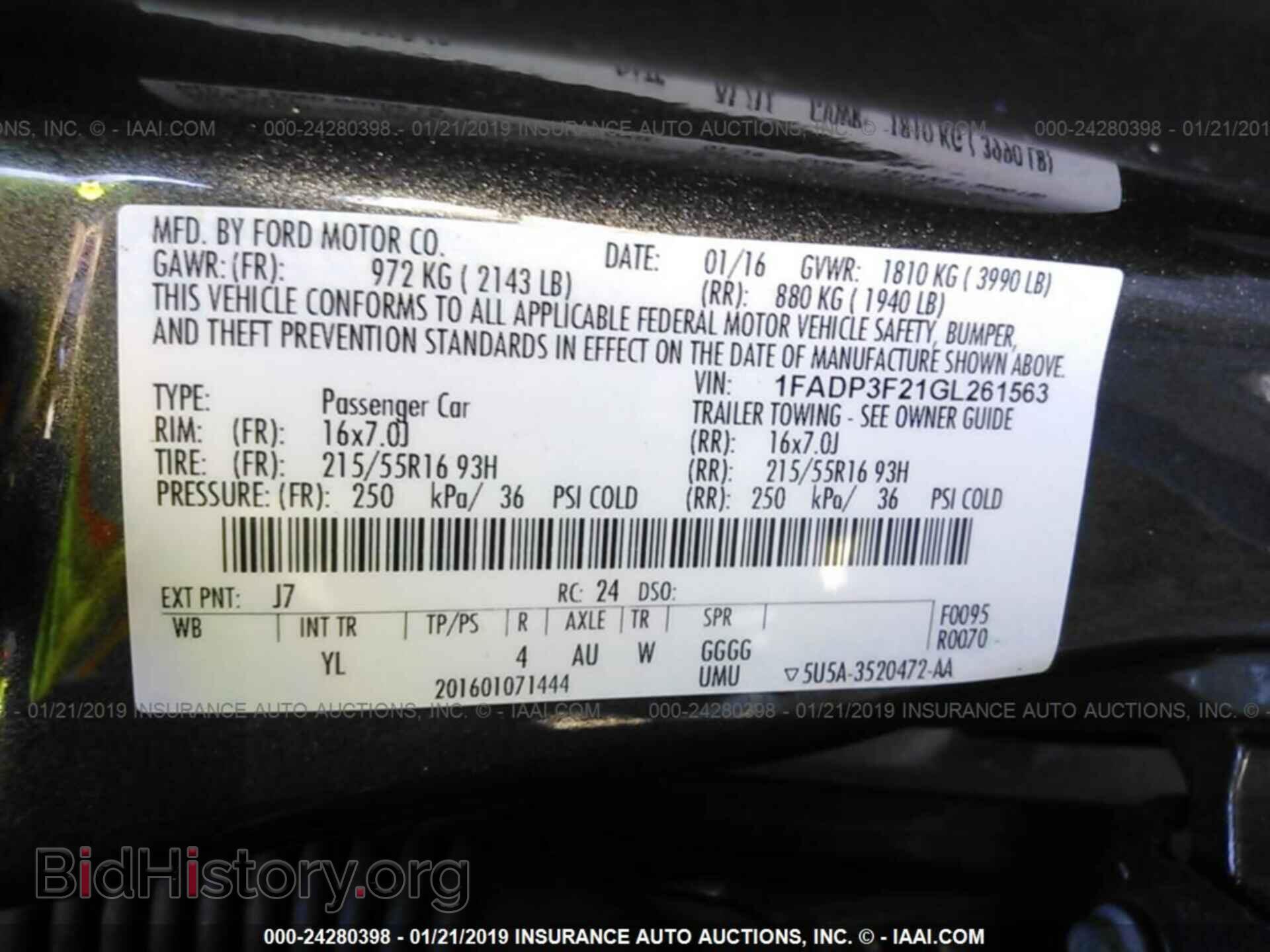 2016 FORD FOCUS - VIN: 1FADP3F21GL261563 - Photo 9