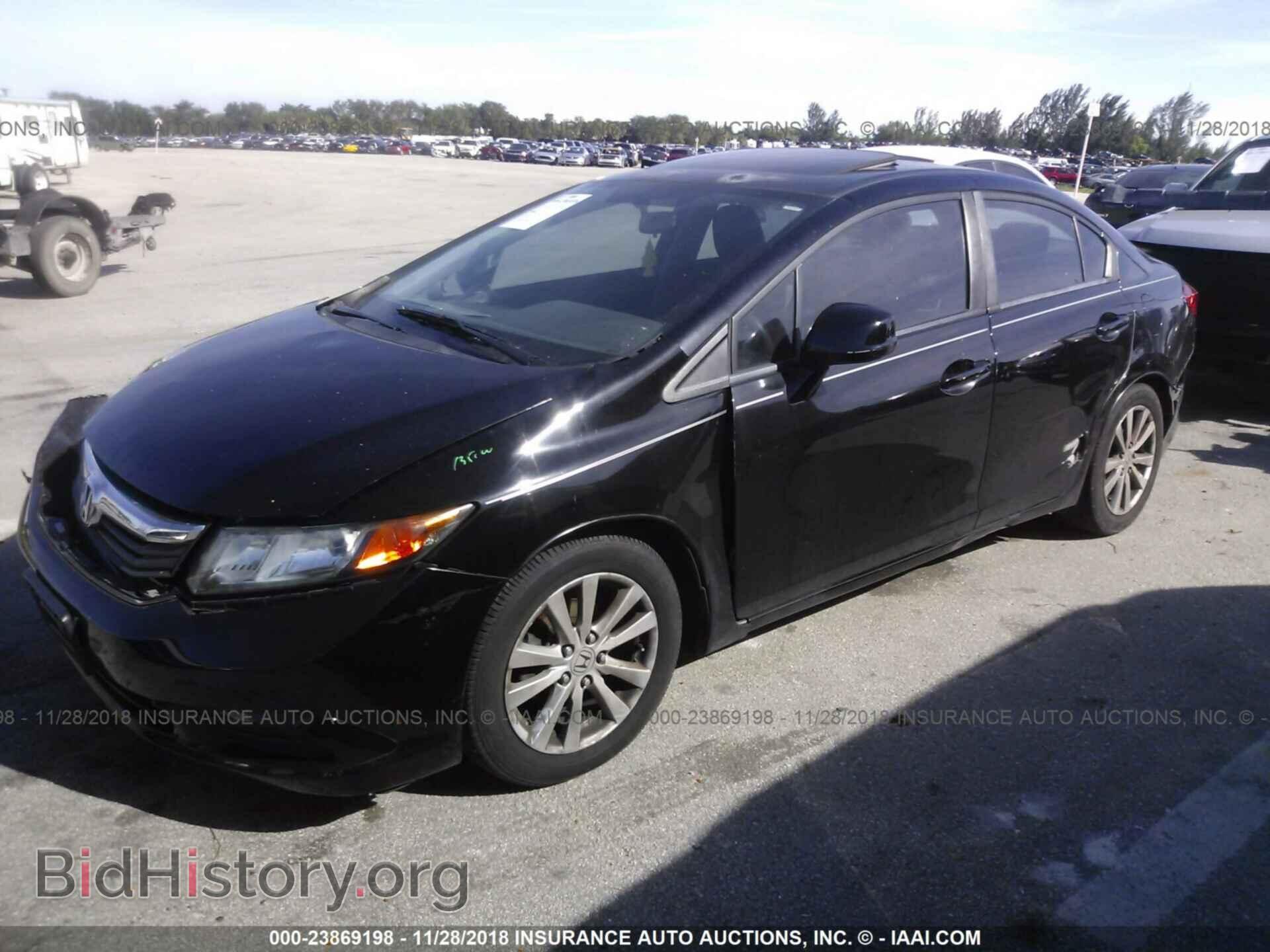2012 HONDA CIVIC - VIN: 2HGFB2F87CH535597 - Фото 2