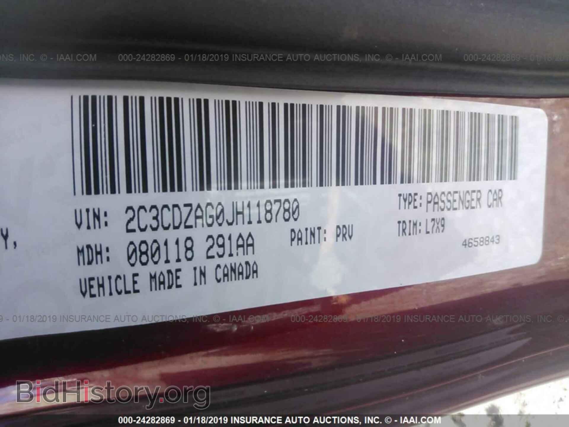 2018 DODGE CHALLENGER - VIN: 2C3CDZAG0JH118780 - Фото 9