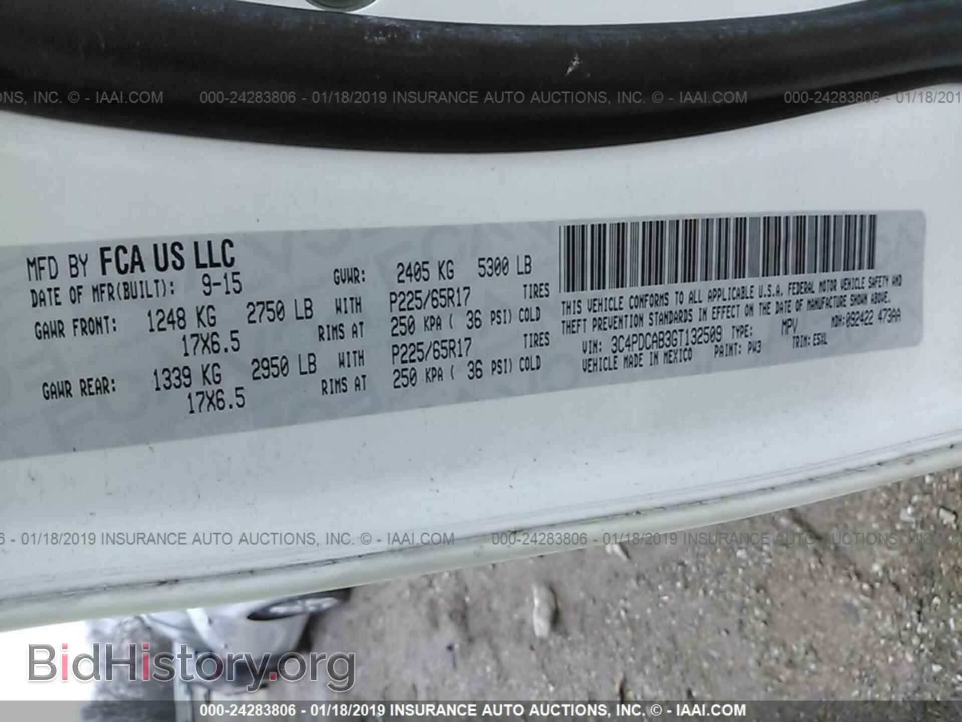 2016 DODGE JOURNEY - VIN: 3C4PDCAB3GT132509 - Photo 9