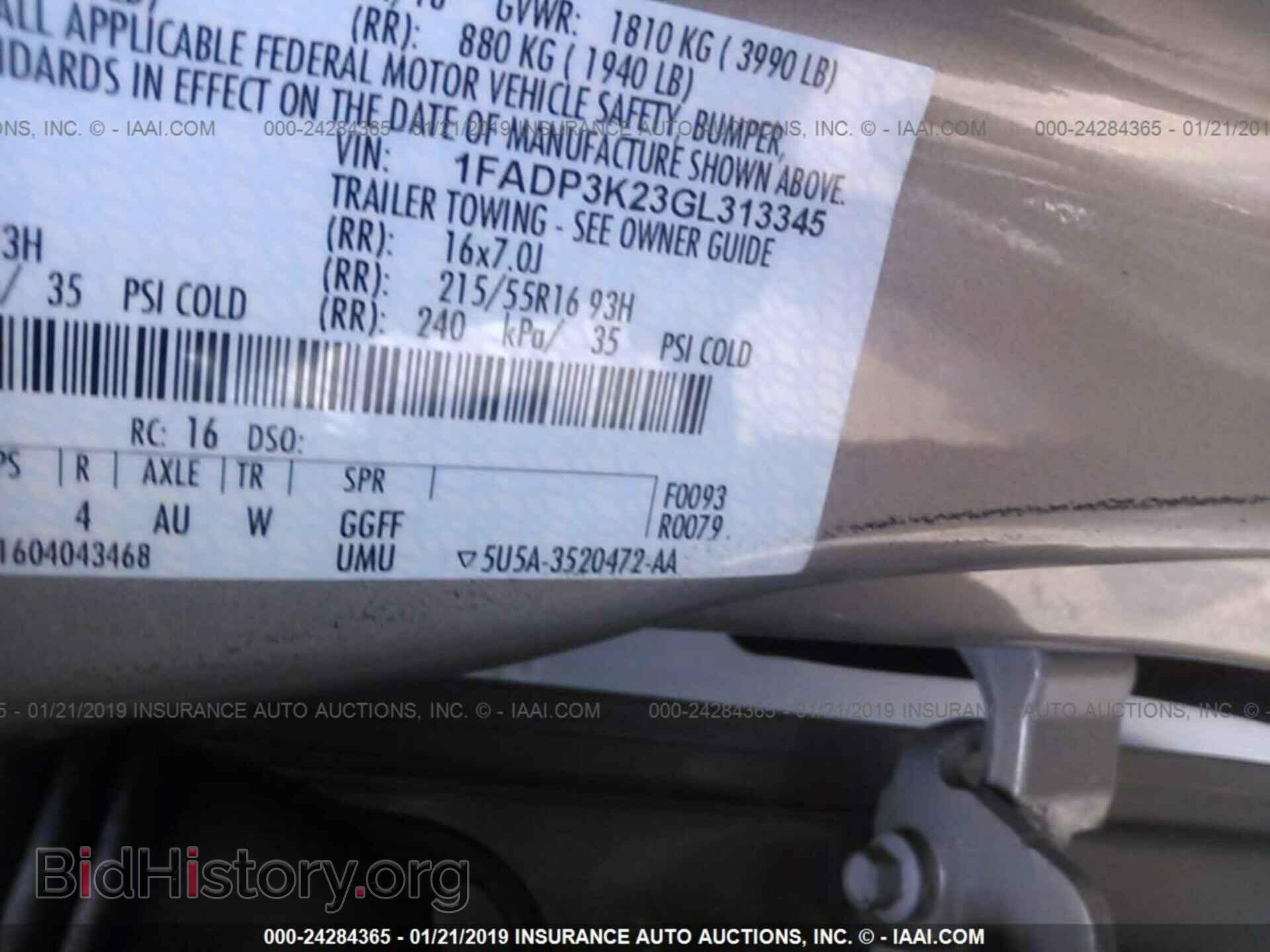 2016 FORD FOCUS - VIN: 1FADP3K23GL313345 - Photo 9