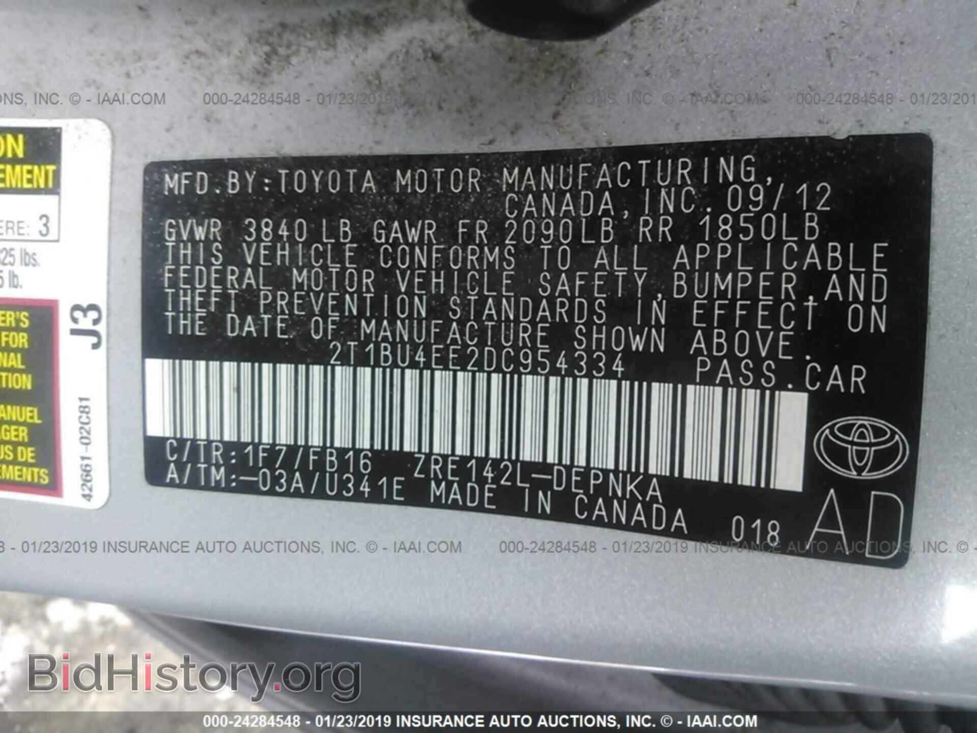 2013 TOYOTA COROLLA - VIN: 2T1BU4EE2DC954334 - Photo 9