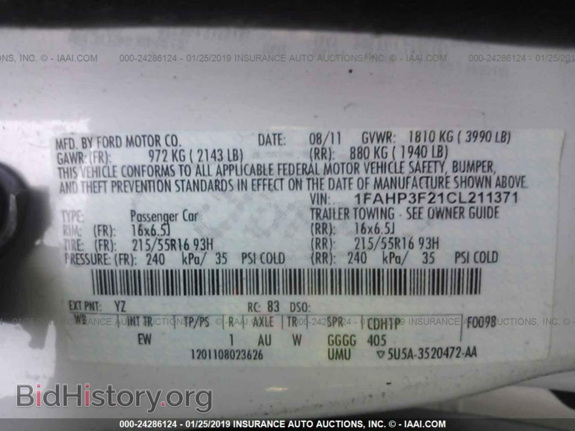 2012 FORD FOCUS - VIN: 1FAHP3F21CL211371 - Photo 9