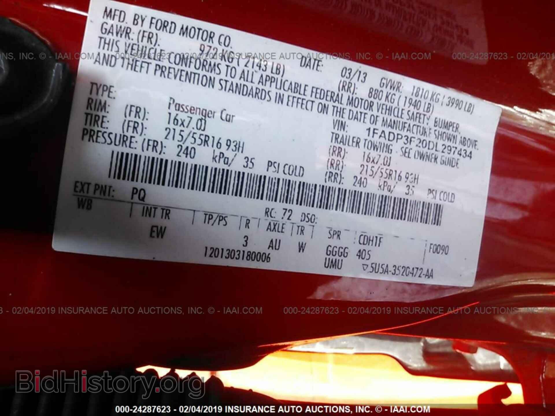 2013 FORD FOCUS - VIN: 1FADP3F20DL297434 - Photo 9
