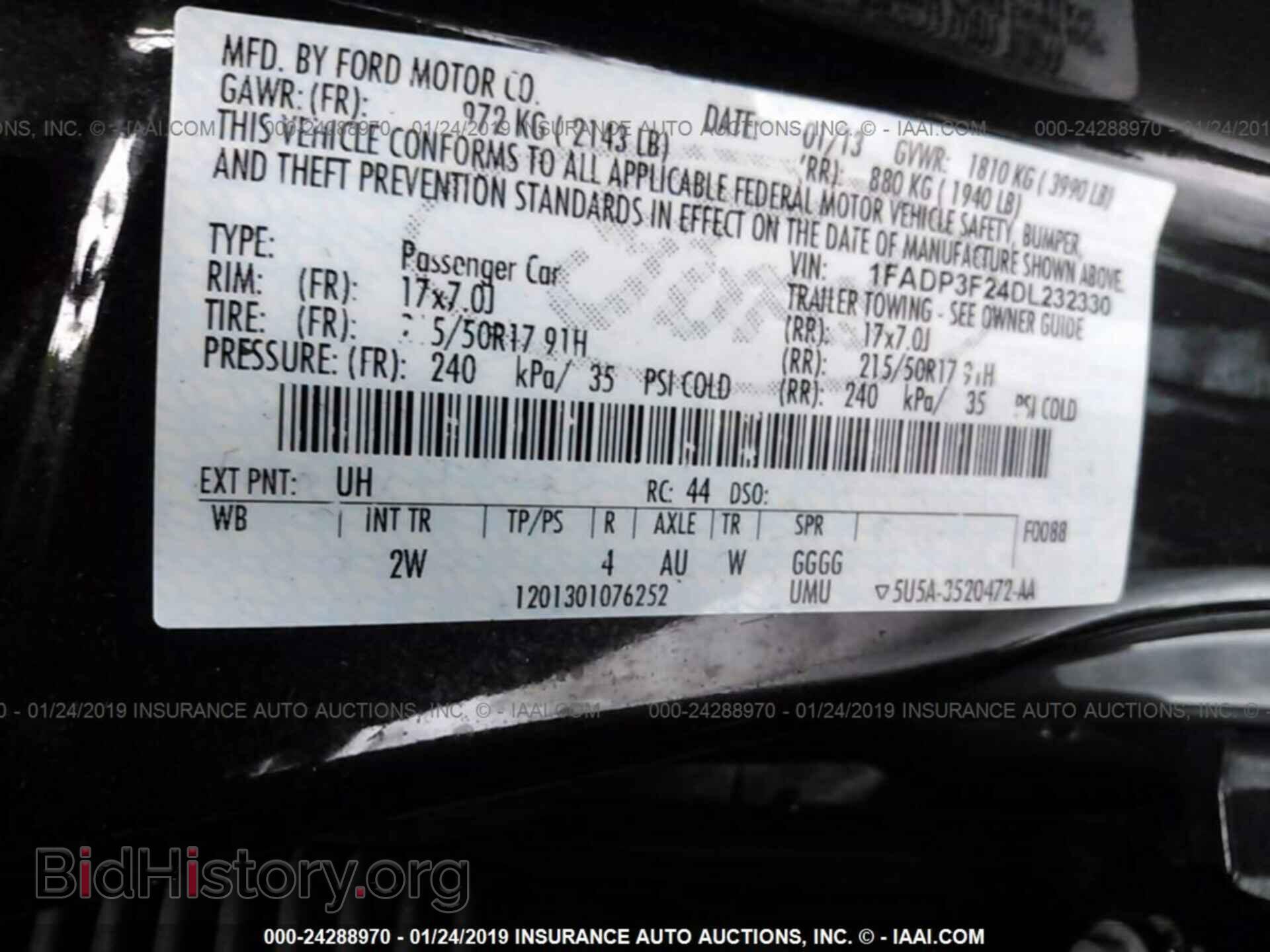 2013 FORD FOCUS - VIN: 1FADP3F24DL232330 - Photo 9