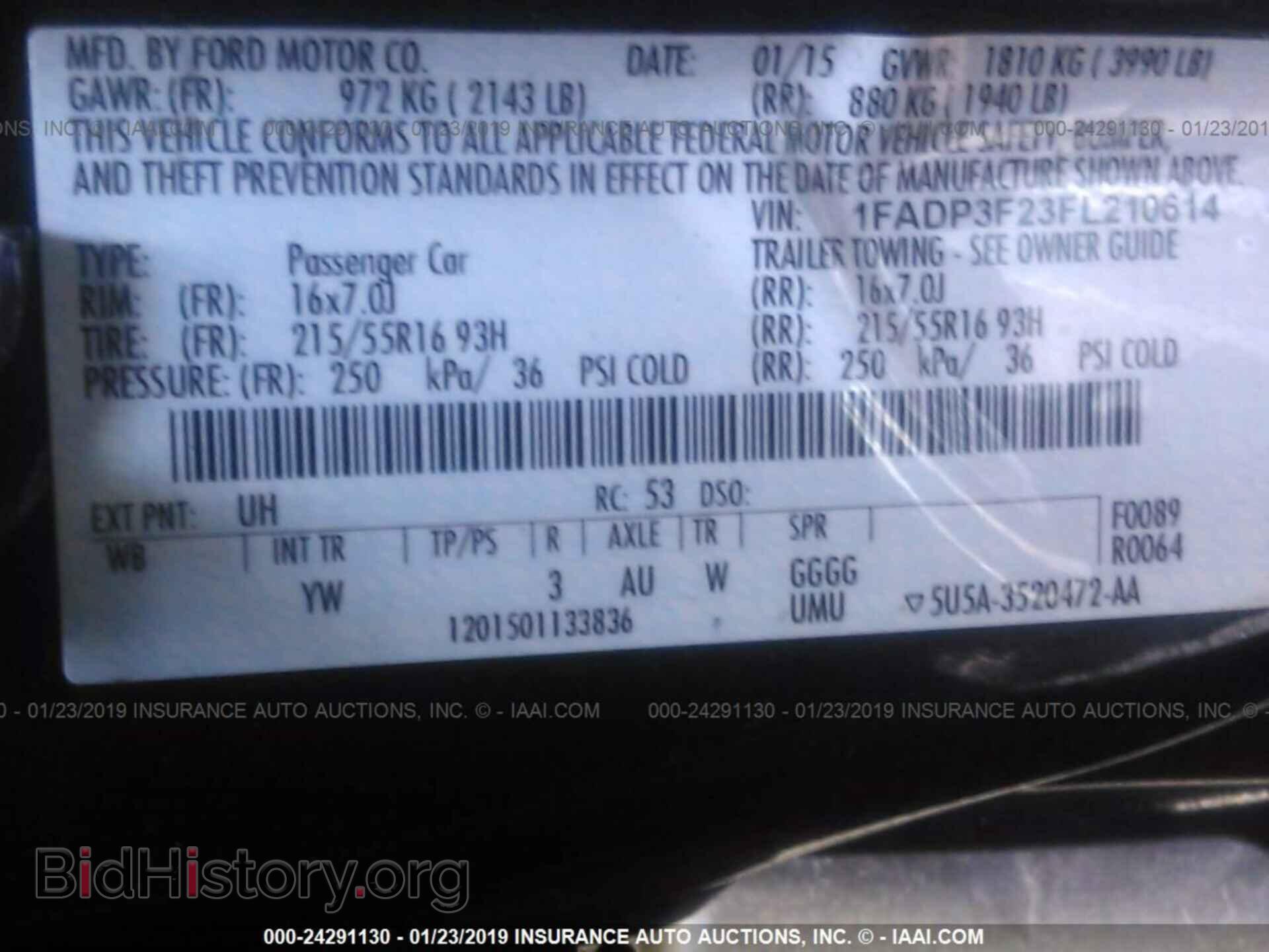 2015 FORD FOCUS - VIN: 1FADP3F23FL210614 - Photo 9