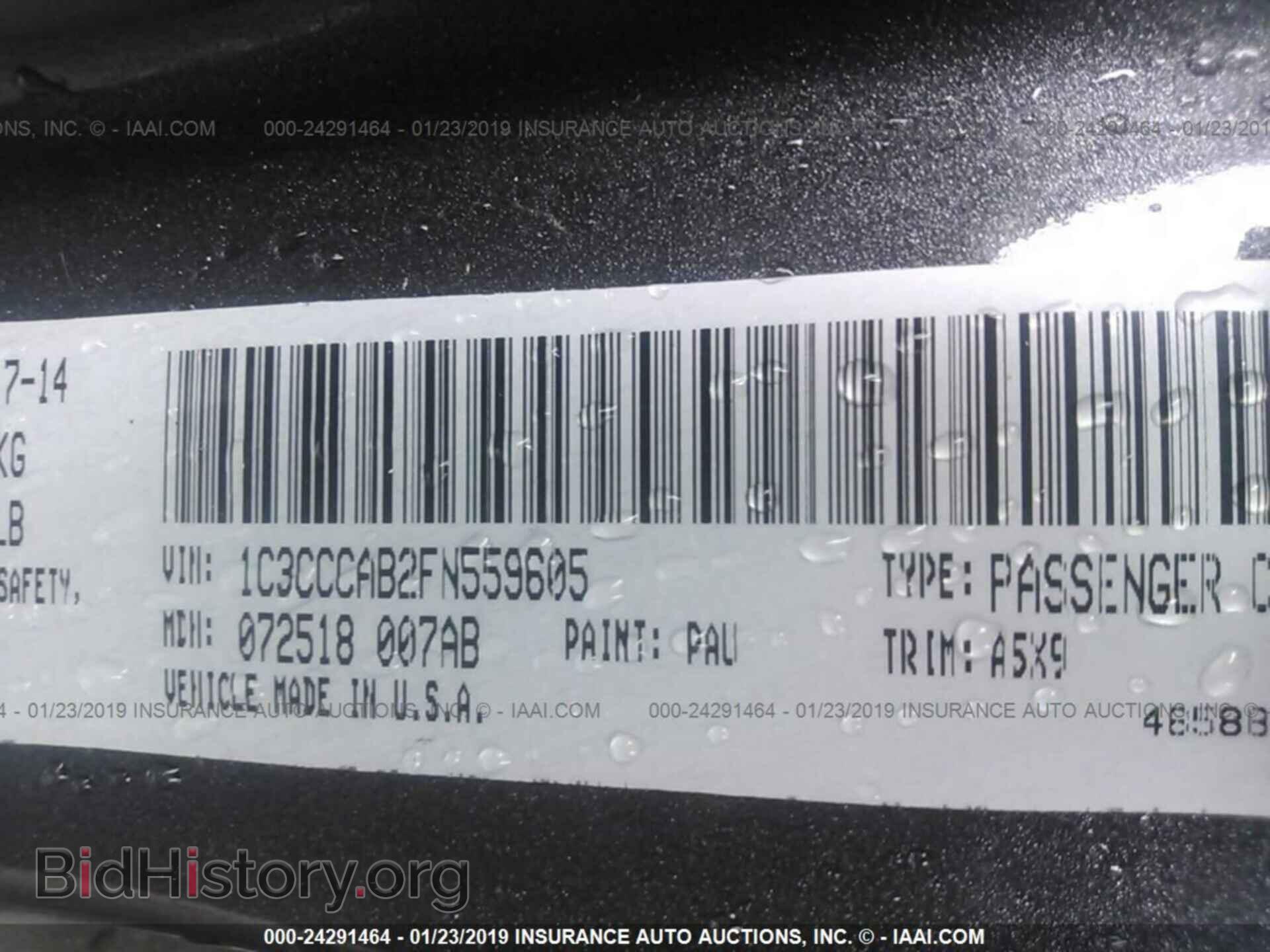 2015 CHRYSLER 200 - VIN: 1C3CCCAB2FN559605 - Photo 9