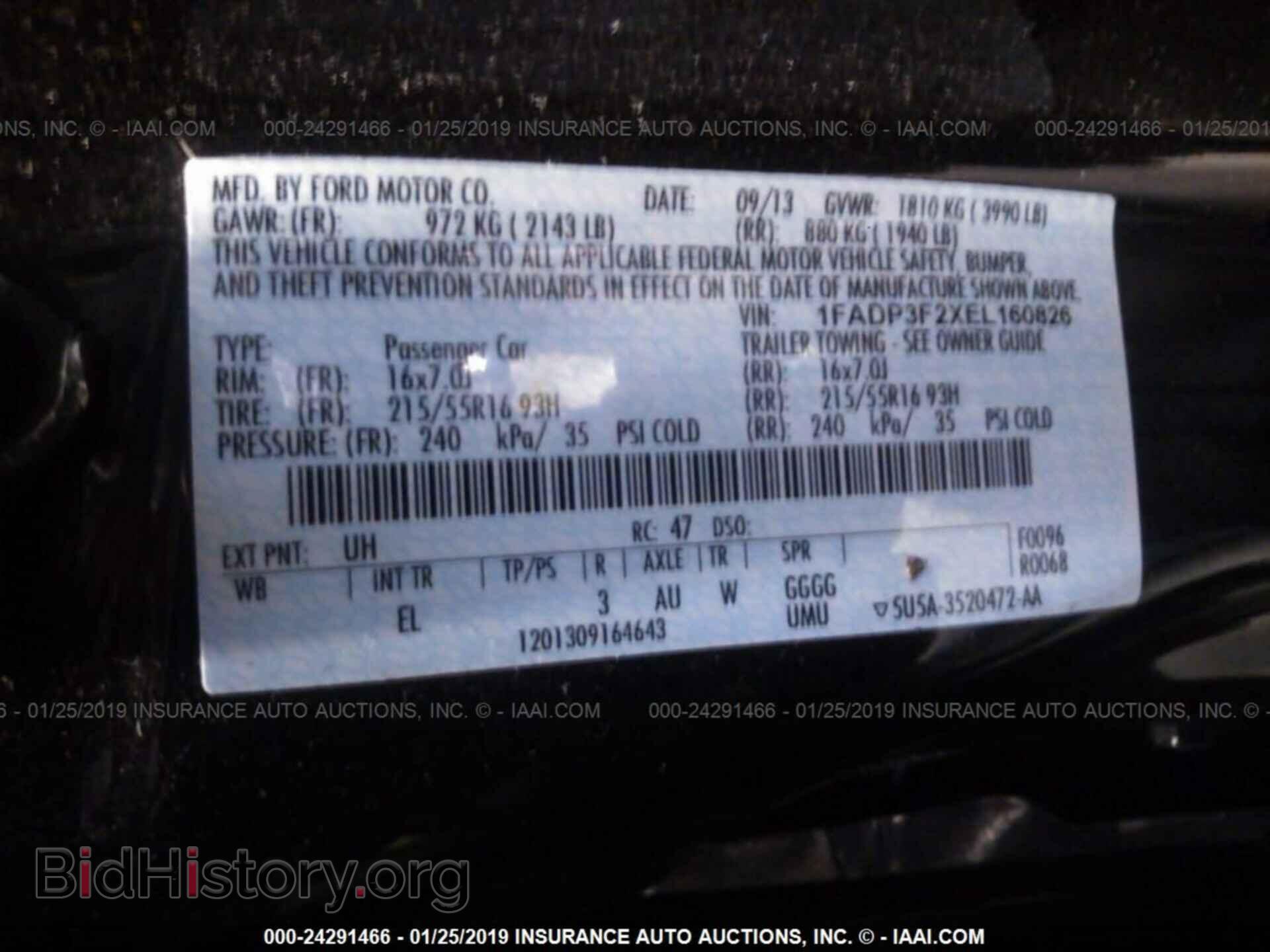 2014 FORD FOCUS - VIN: 1FADP3F2XEL160826 - Photo 9