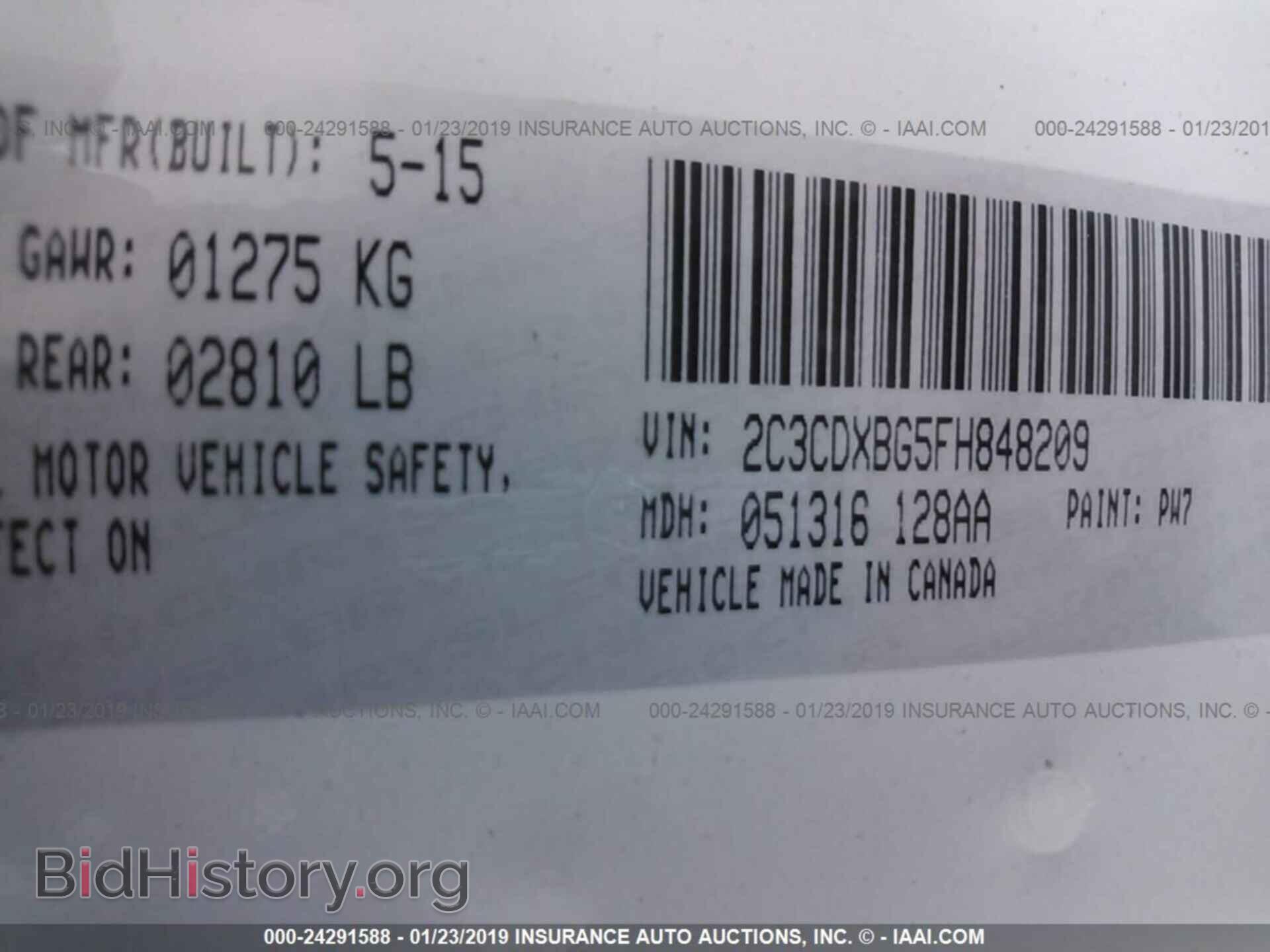 2015 DODGE CHARGER - VIN: 2C3CDXBG5FH848209 - Фото 9