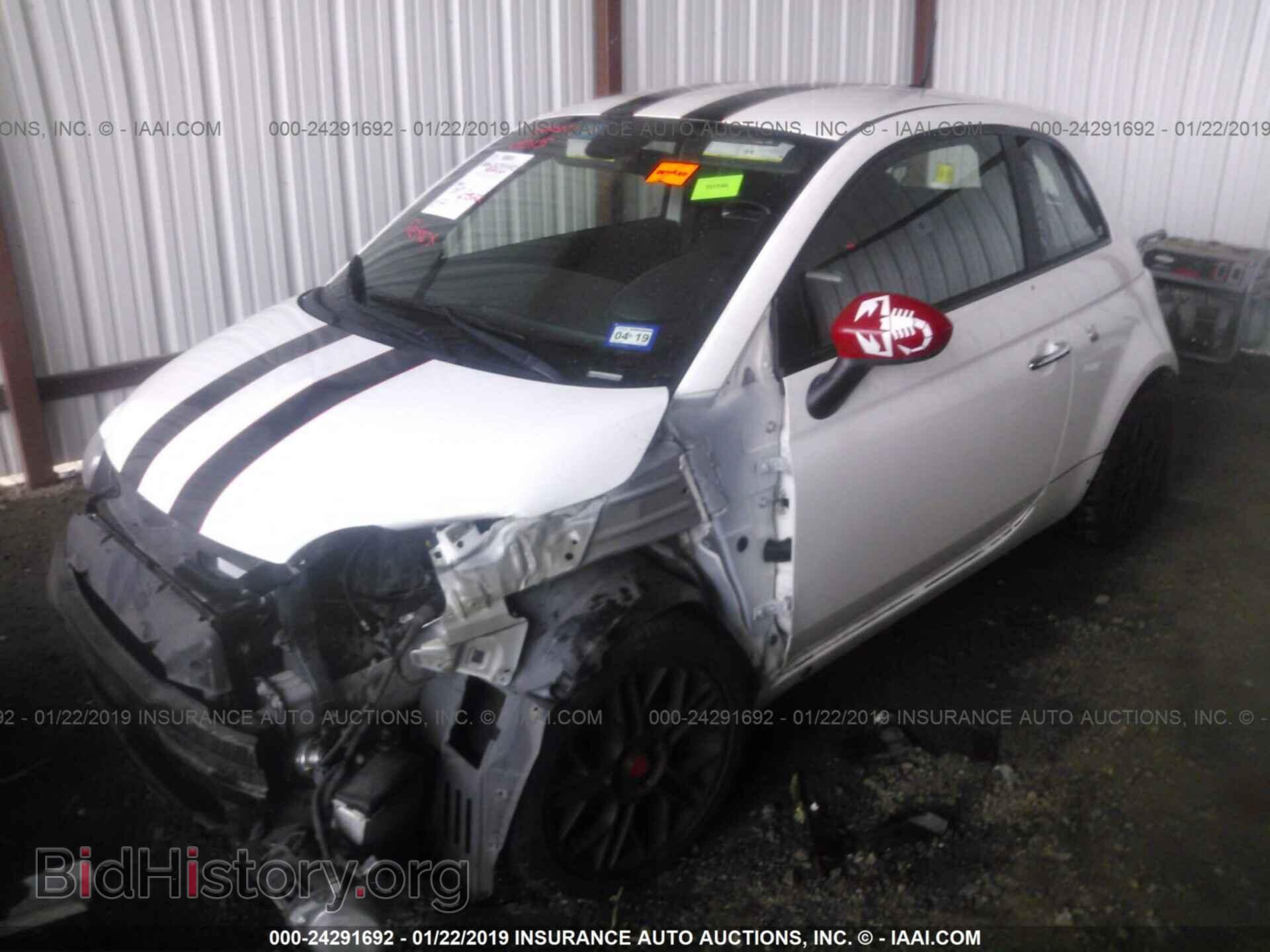 2015 FIAT 500 - VIN: 3C3CFFFH2FT507655 - Фото 2