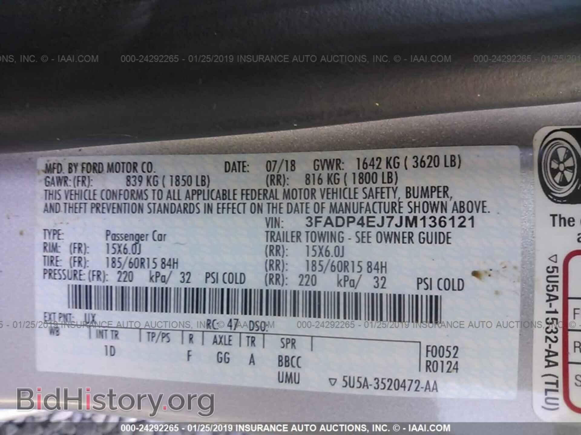 2018 FORD FIESTA - VIN: 3FADP4EJ7JM136121 - Photo 9