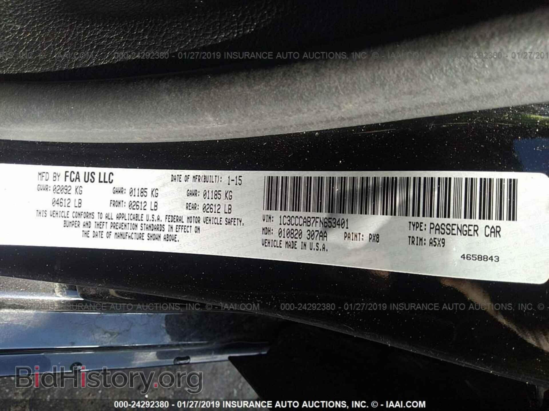 2015 CHRYSLER 200 - VIN: 1C3CCCAB7FN653401 - Photo 9