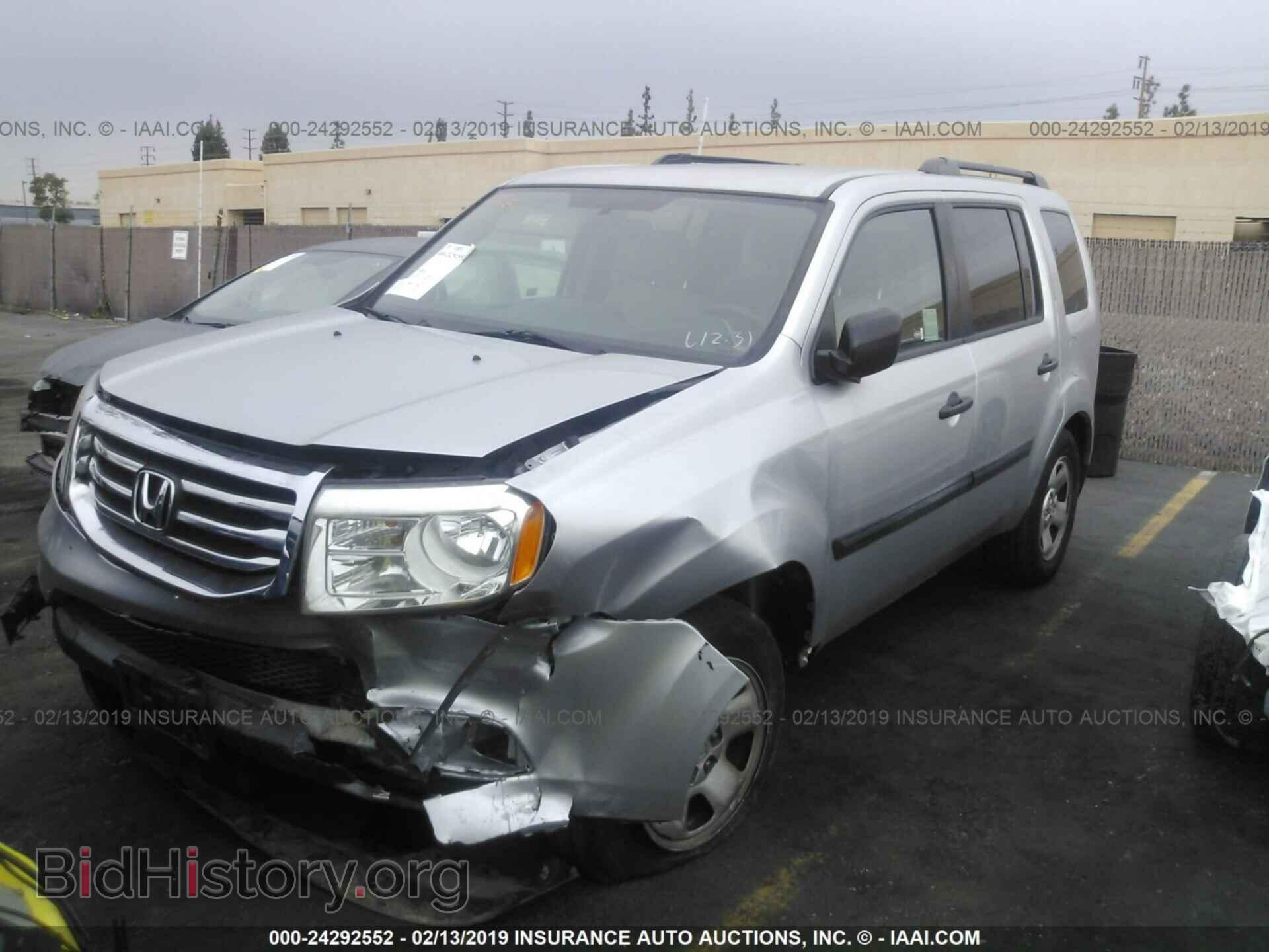 2013 HONDA PILOT - VIN: 5FNYF3H25DB037707 - Фото 2